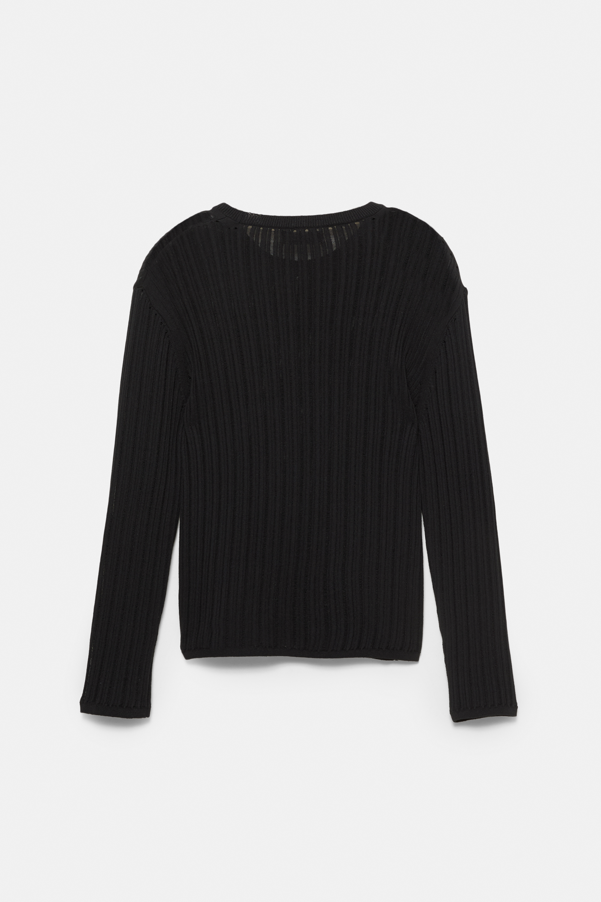 Pullover in maglia traforata