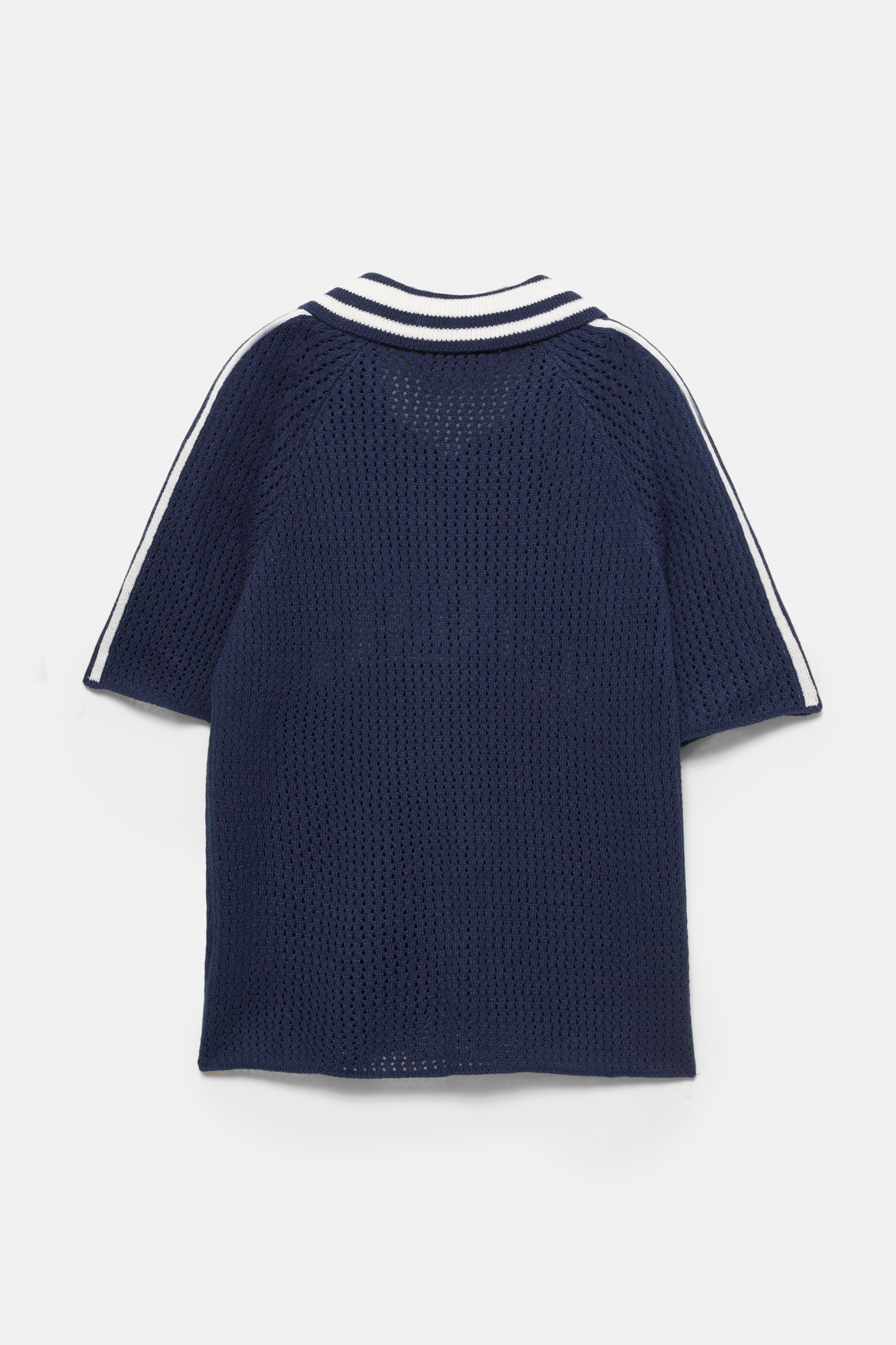 Brooklyn graphic knit polo shirt
