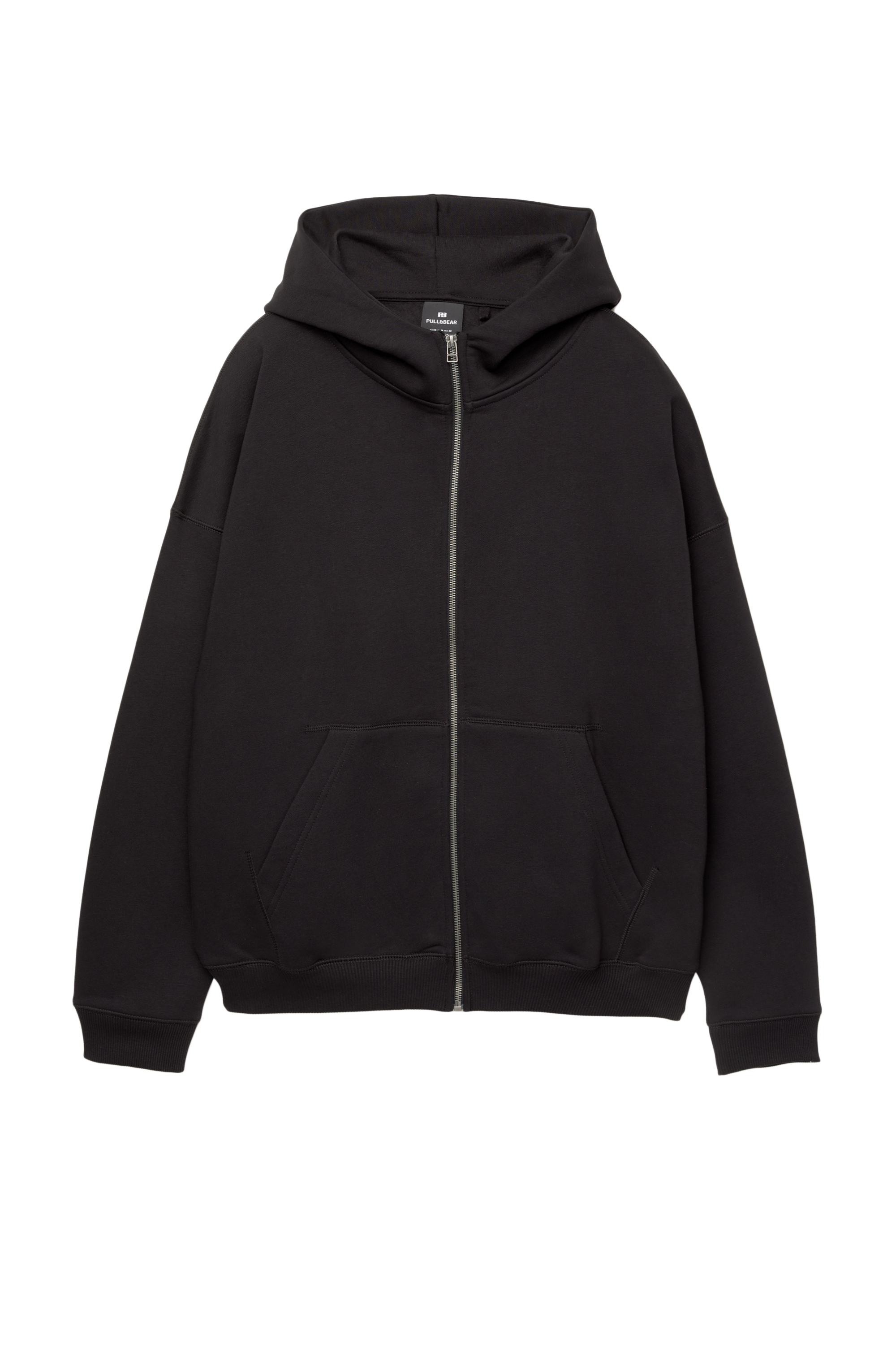 Felpa con cappuccio e cerniera in peluche composito 560G | Giacca invernale oversize in misto cotone
