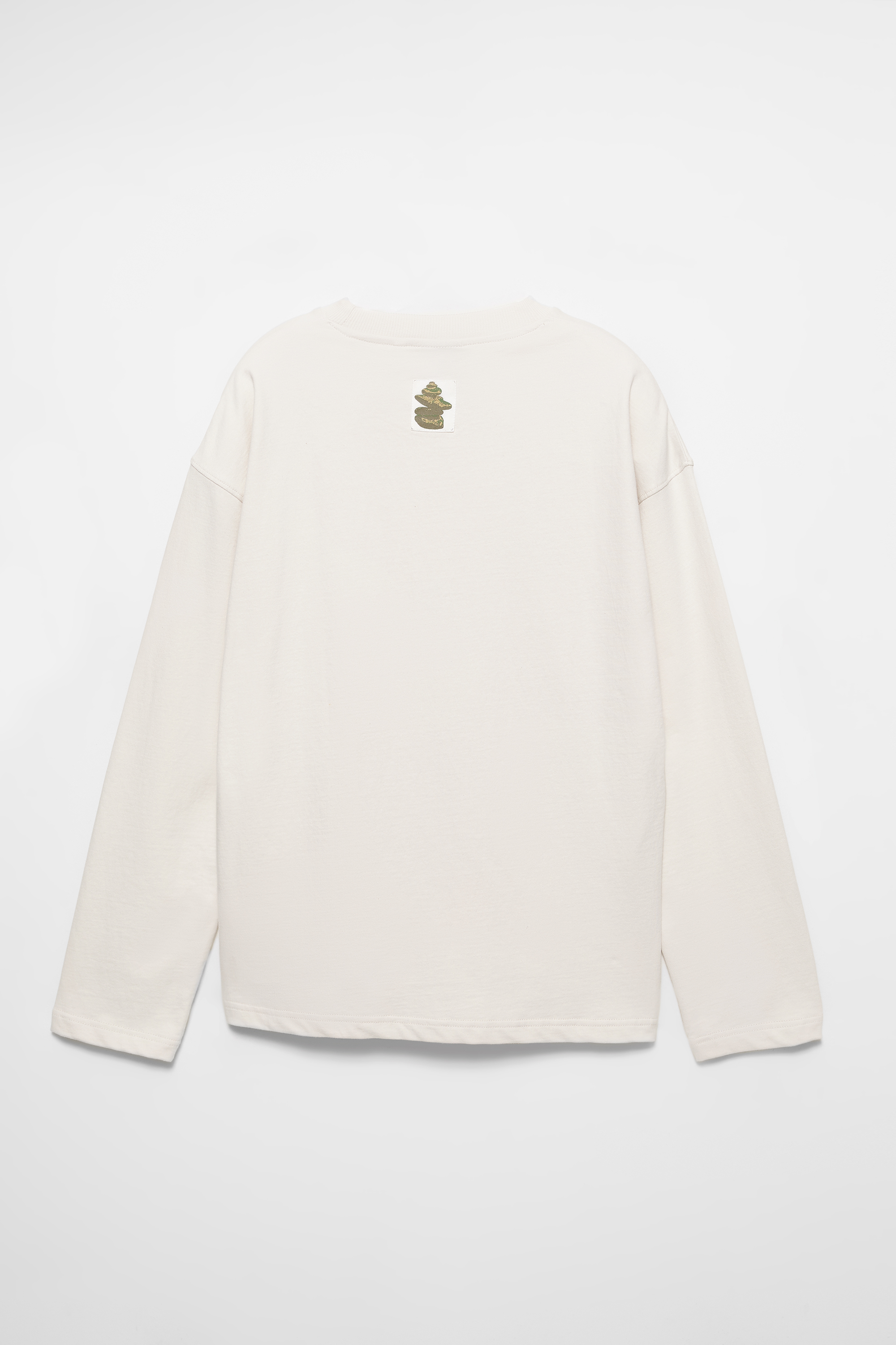 Sweat blanc à motif