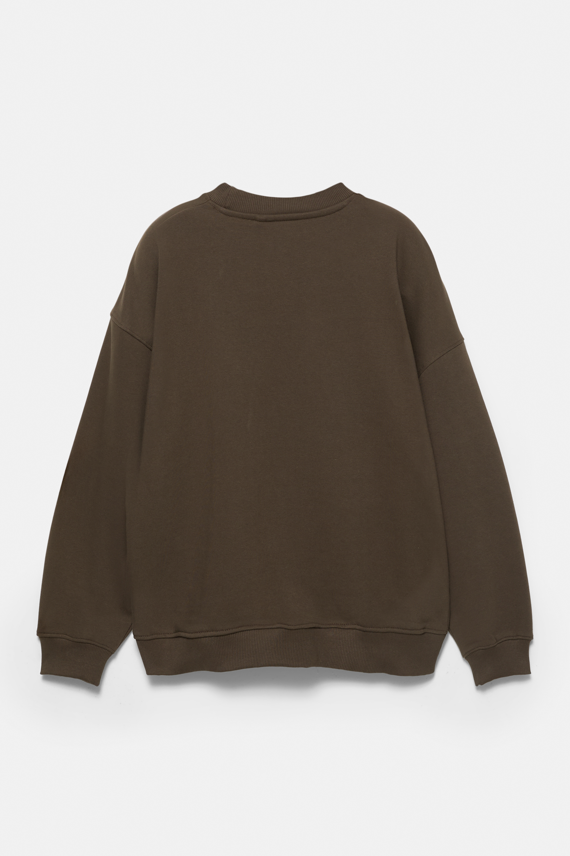 Sweat marron motif floral