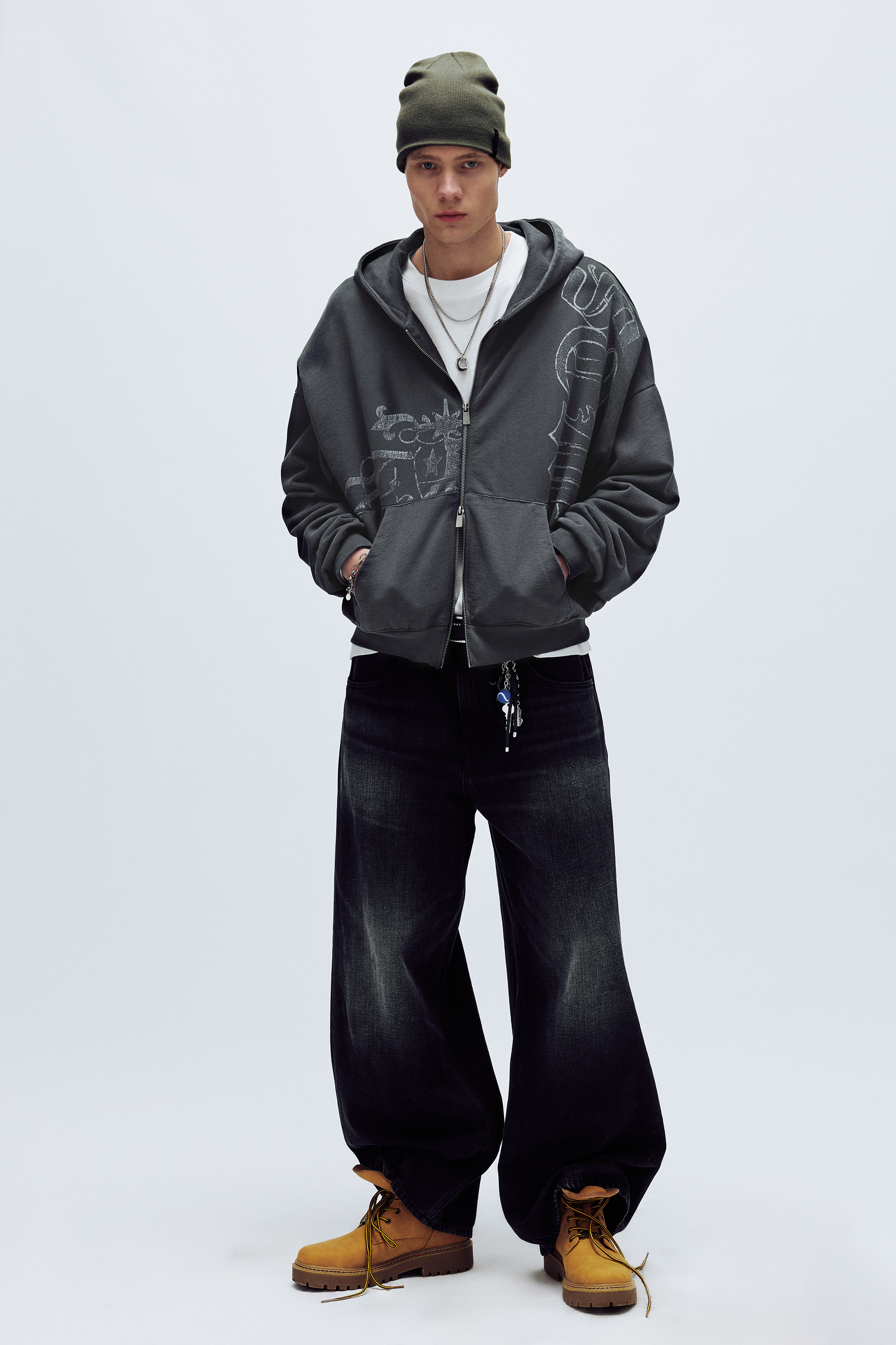 Sweat à capuche zippé STWD