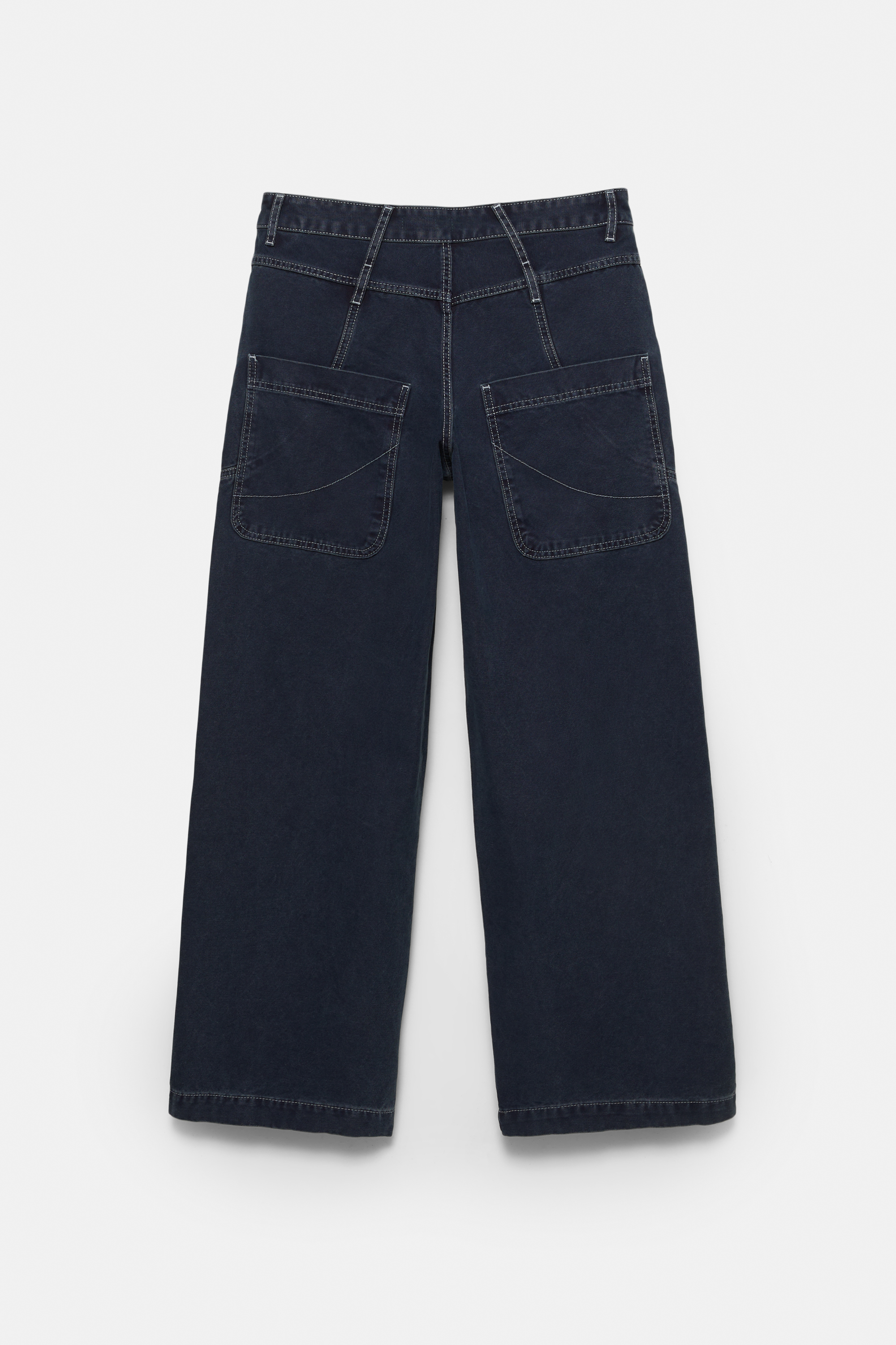 Wide-leg trousers with panel detailing