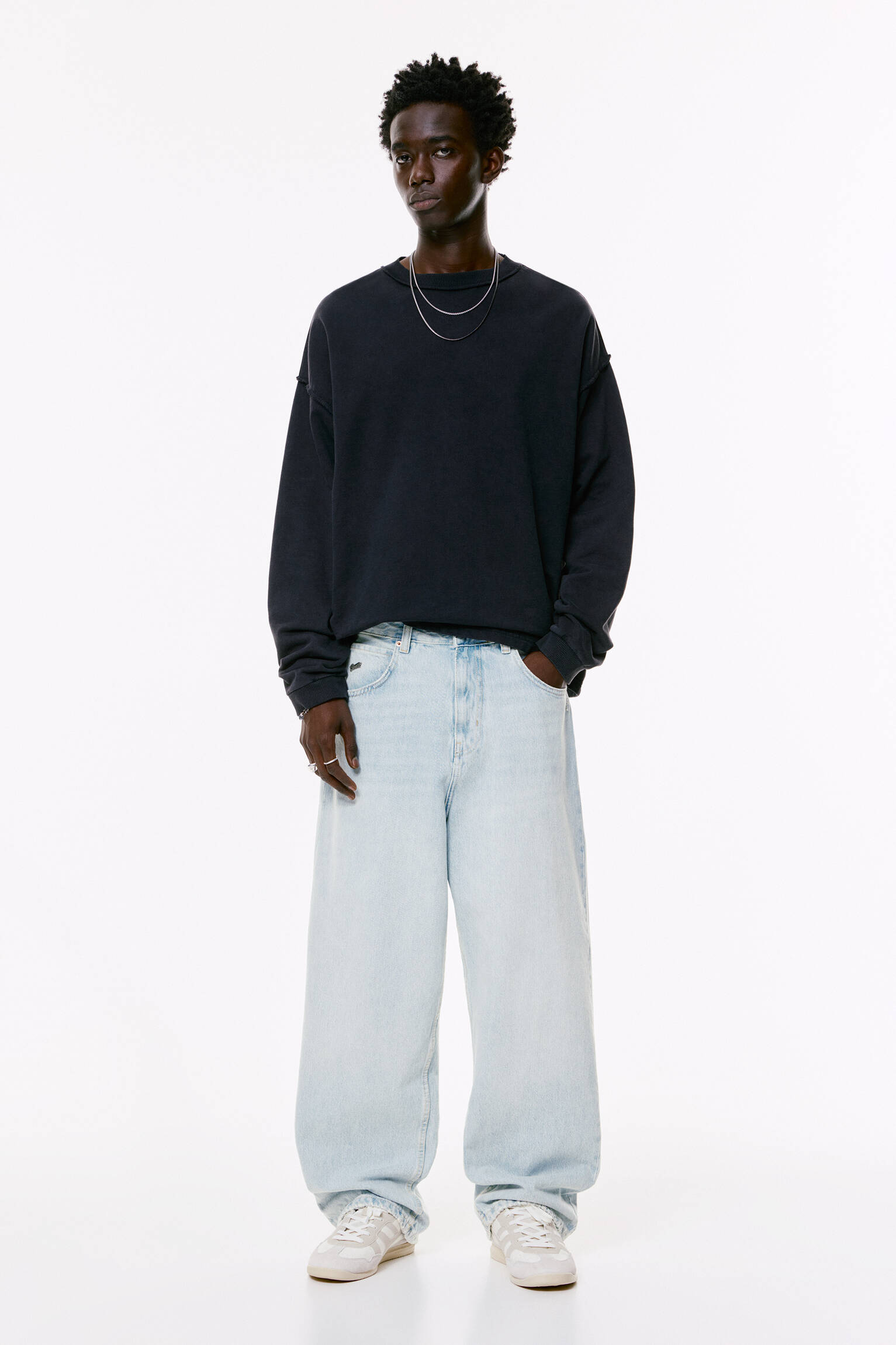 Relaxed fit baggy jeans - pull&bear