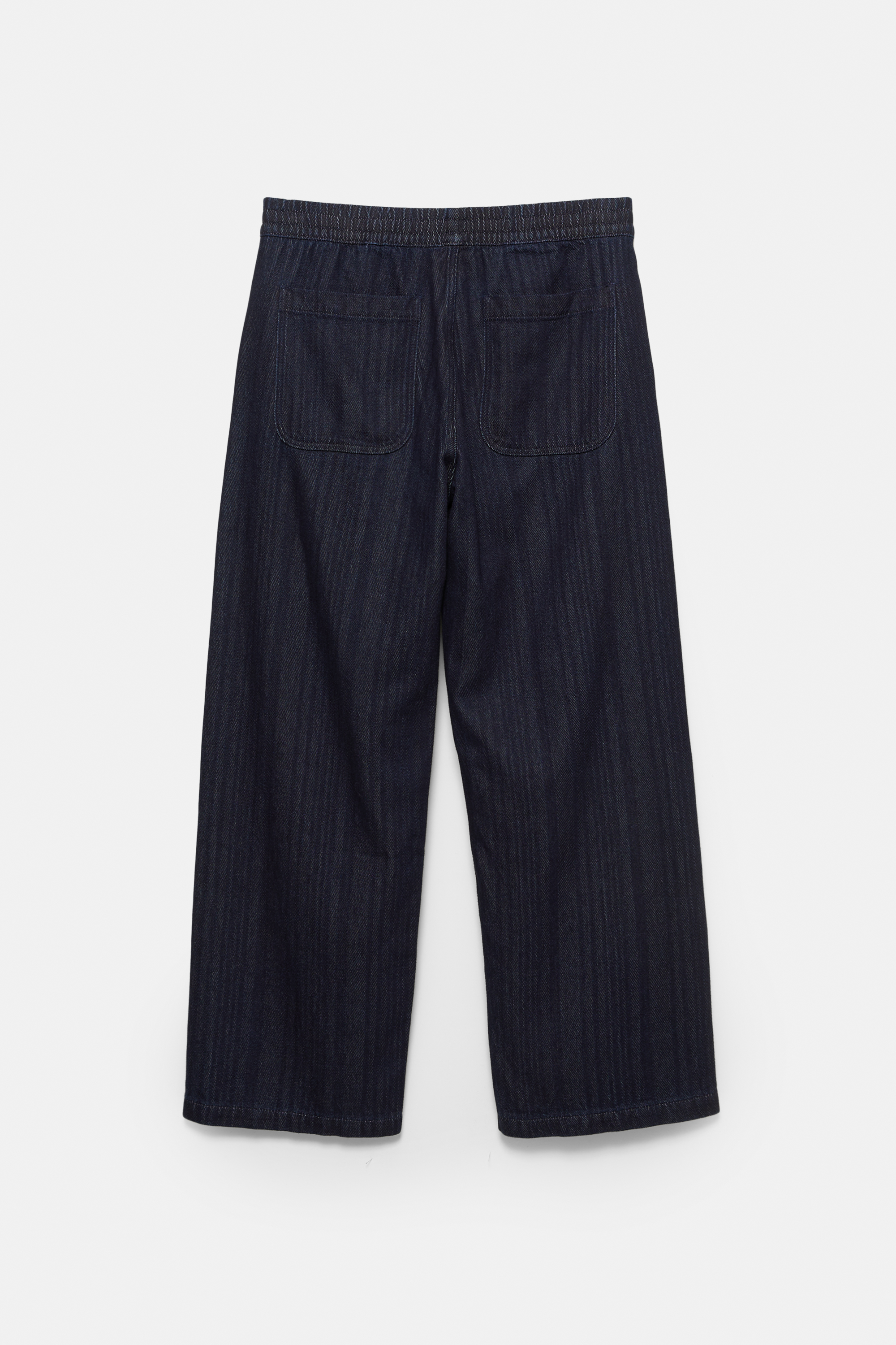 Wide-leg jogger jeans