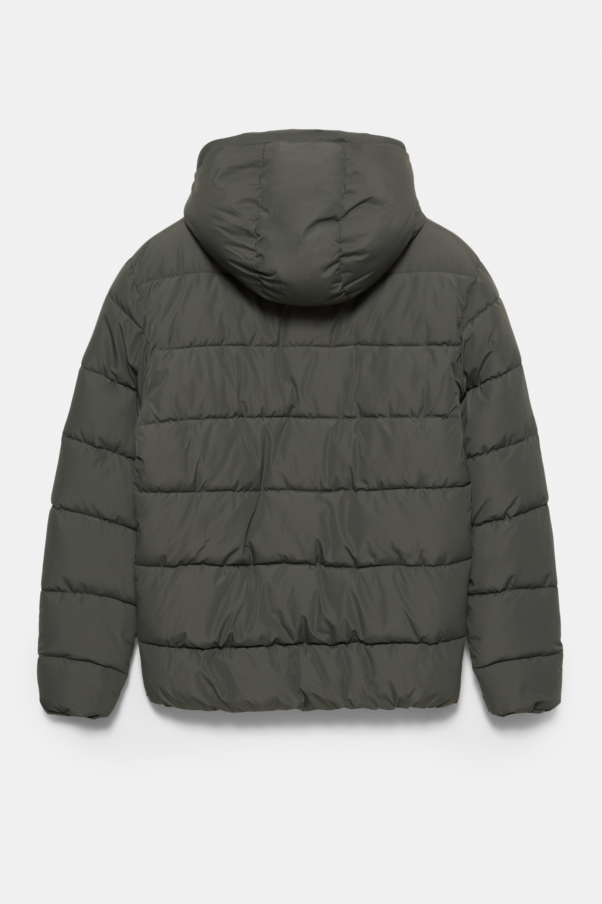 Lightweight hooded puffer jacket