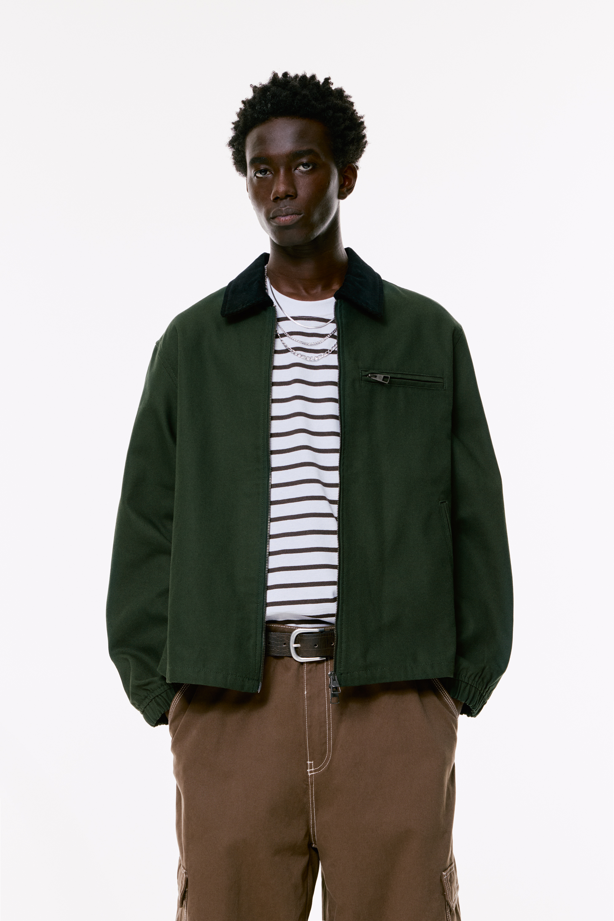 Corduroy Collar Jacket
