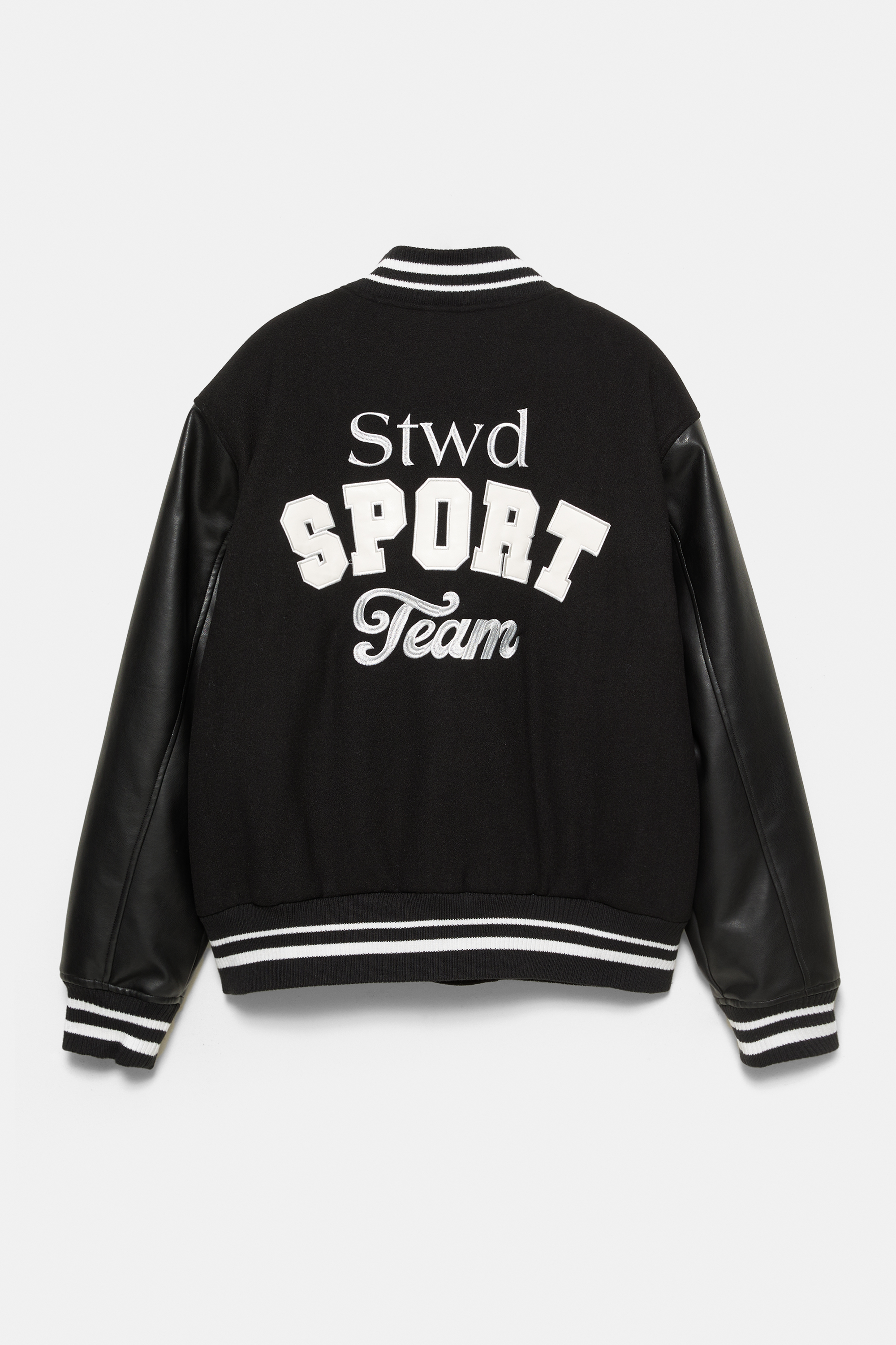 Embroidered varsity jacket