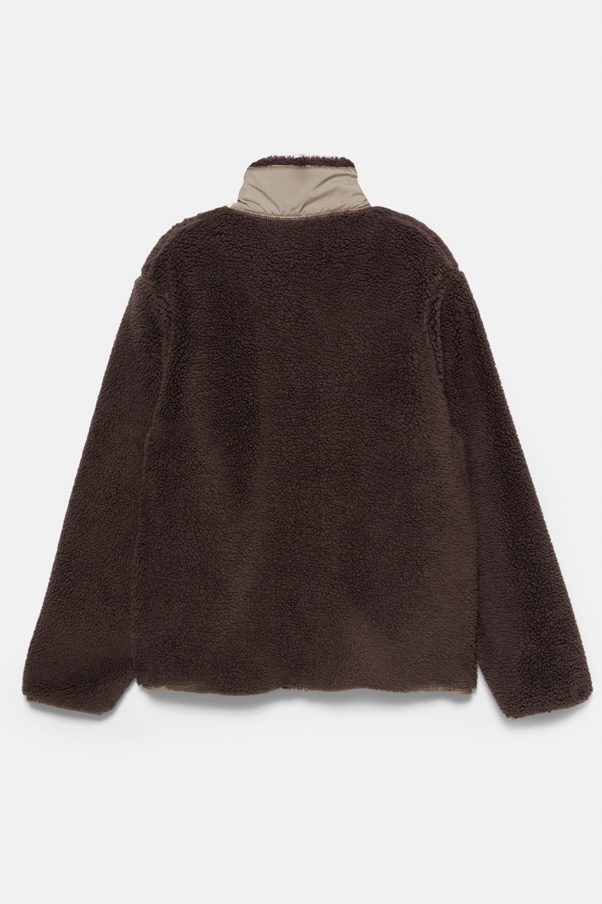 Kombinierte Jacke aus Lammfellimitat