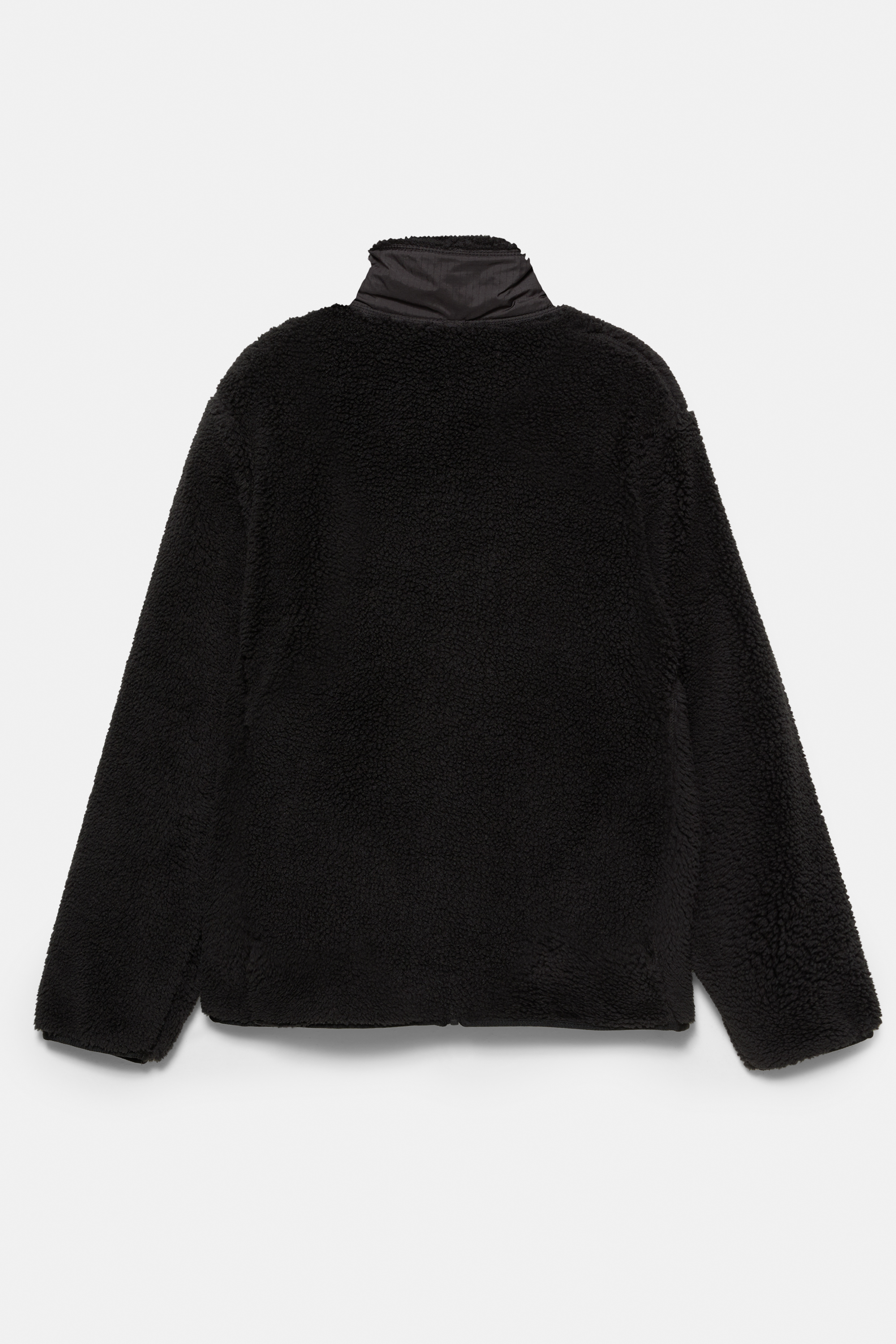 Kombinierte Jacke aus Lammfellimitat