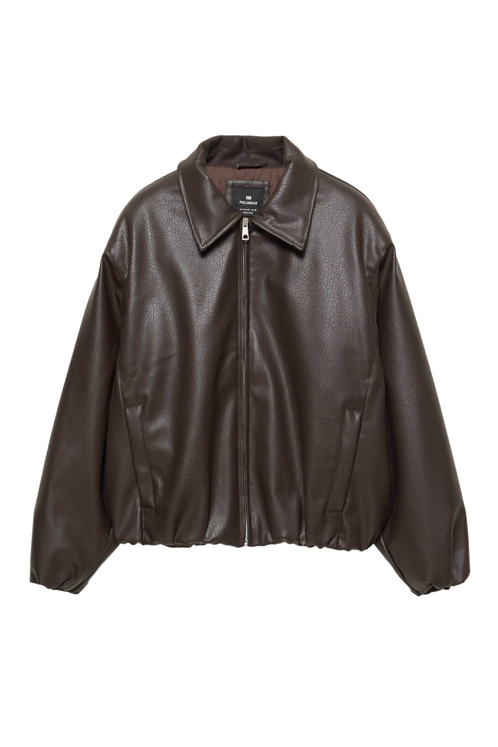 Cazadora efecto piel volumen