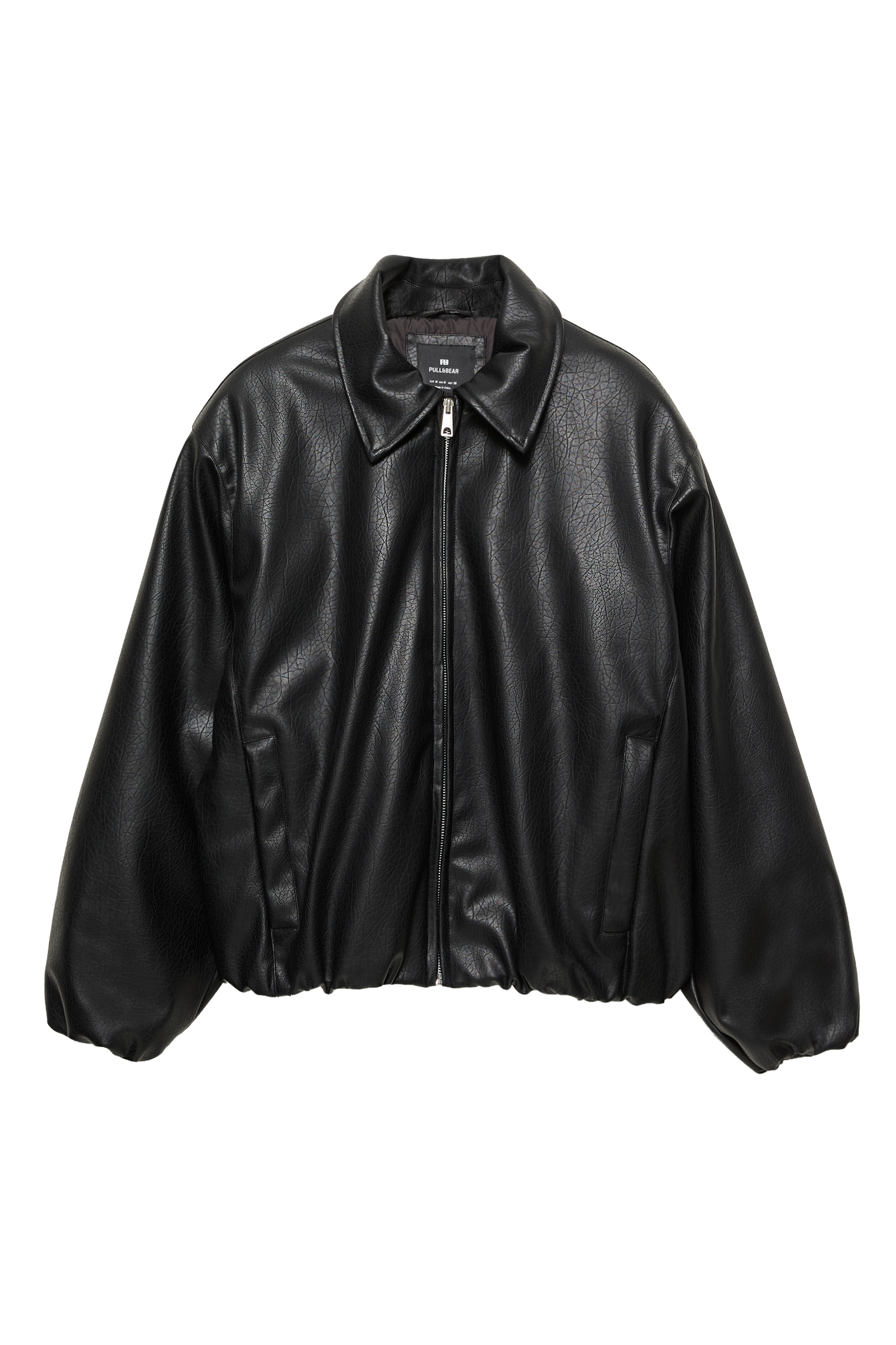 Куртка зі штучної шкіри з об'ємом