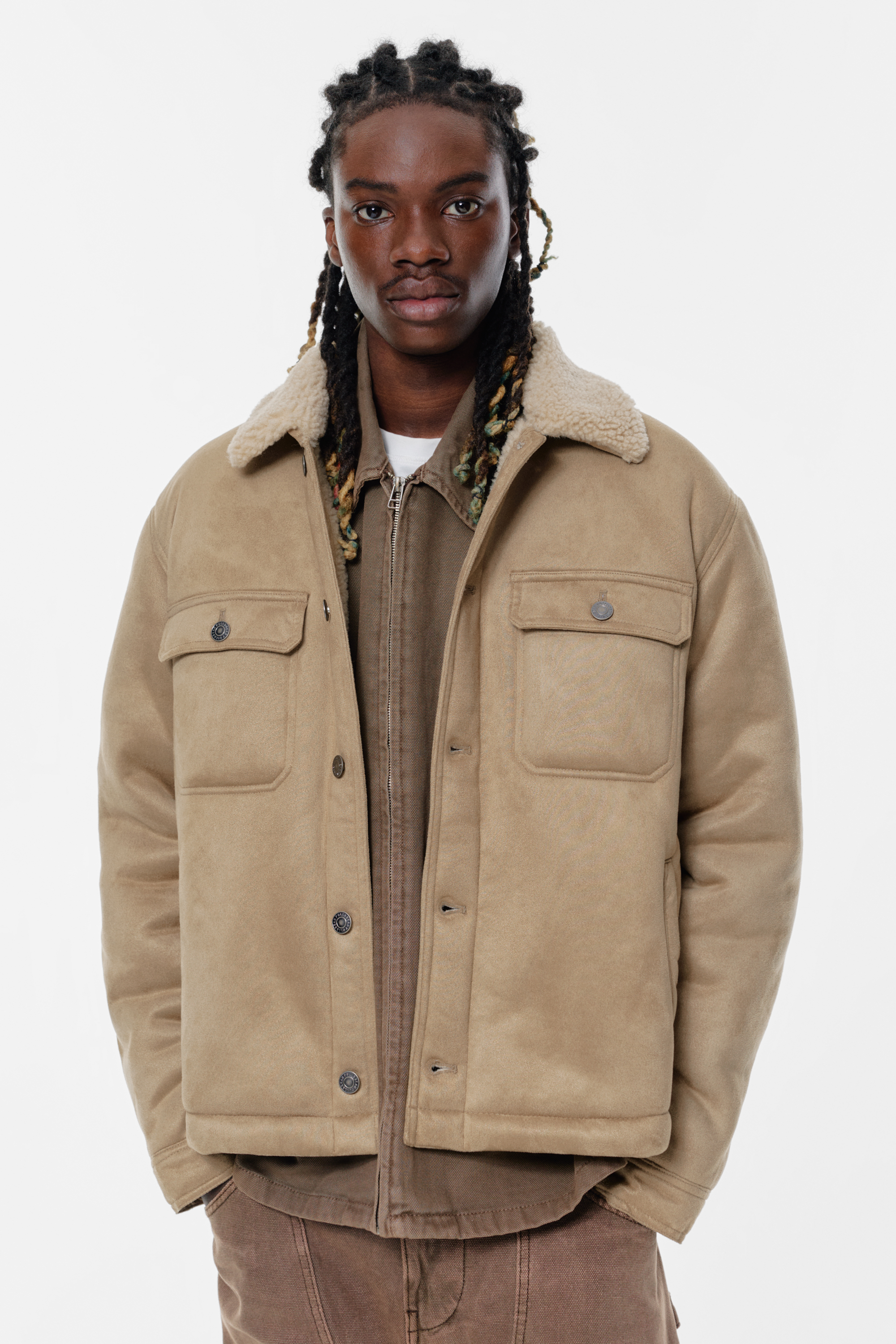 Veste trucker double face