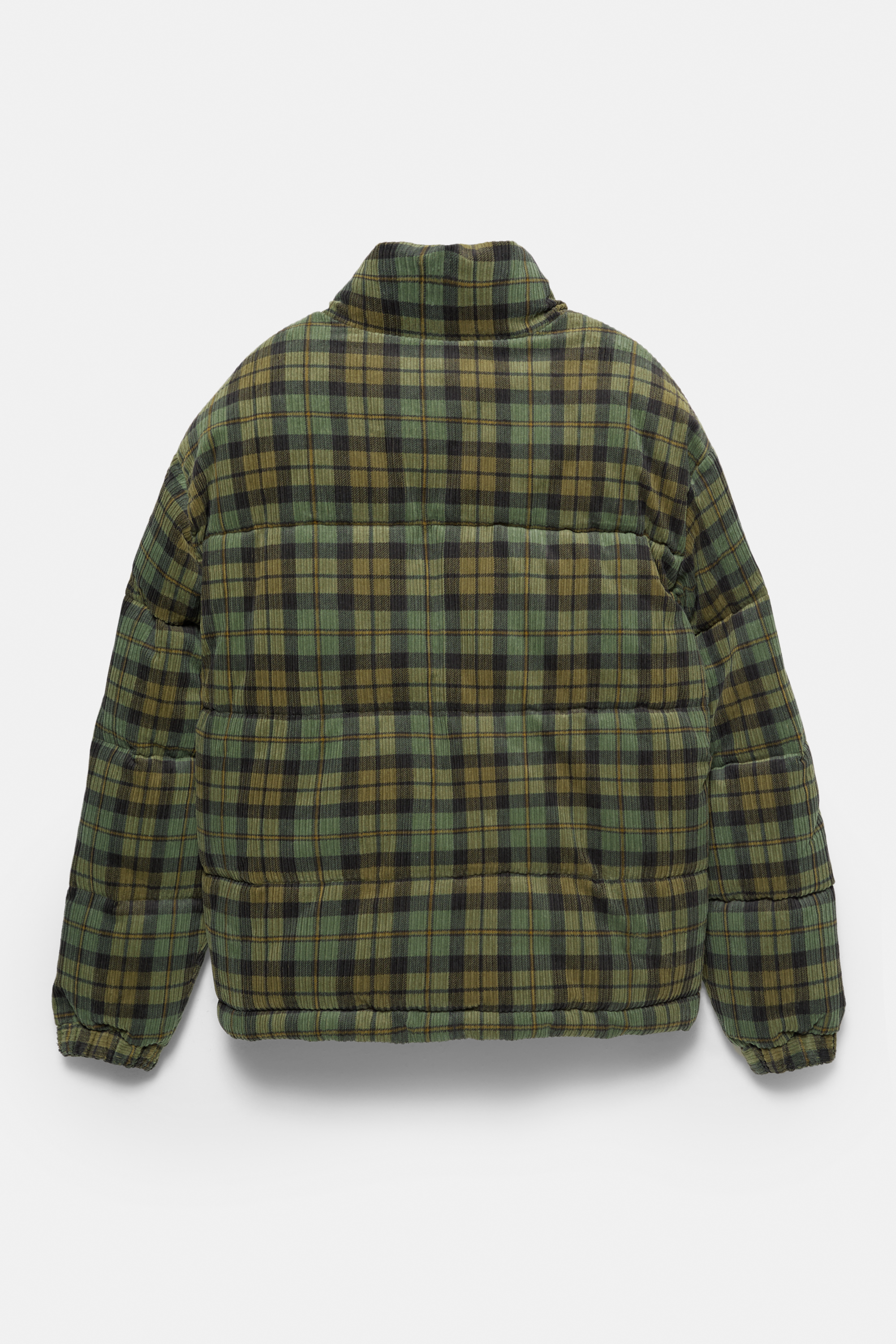 Quilted corduroy check jacket