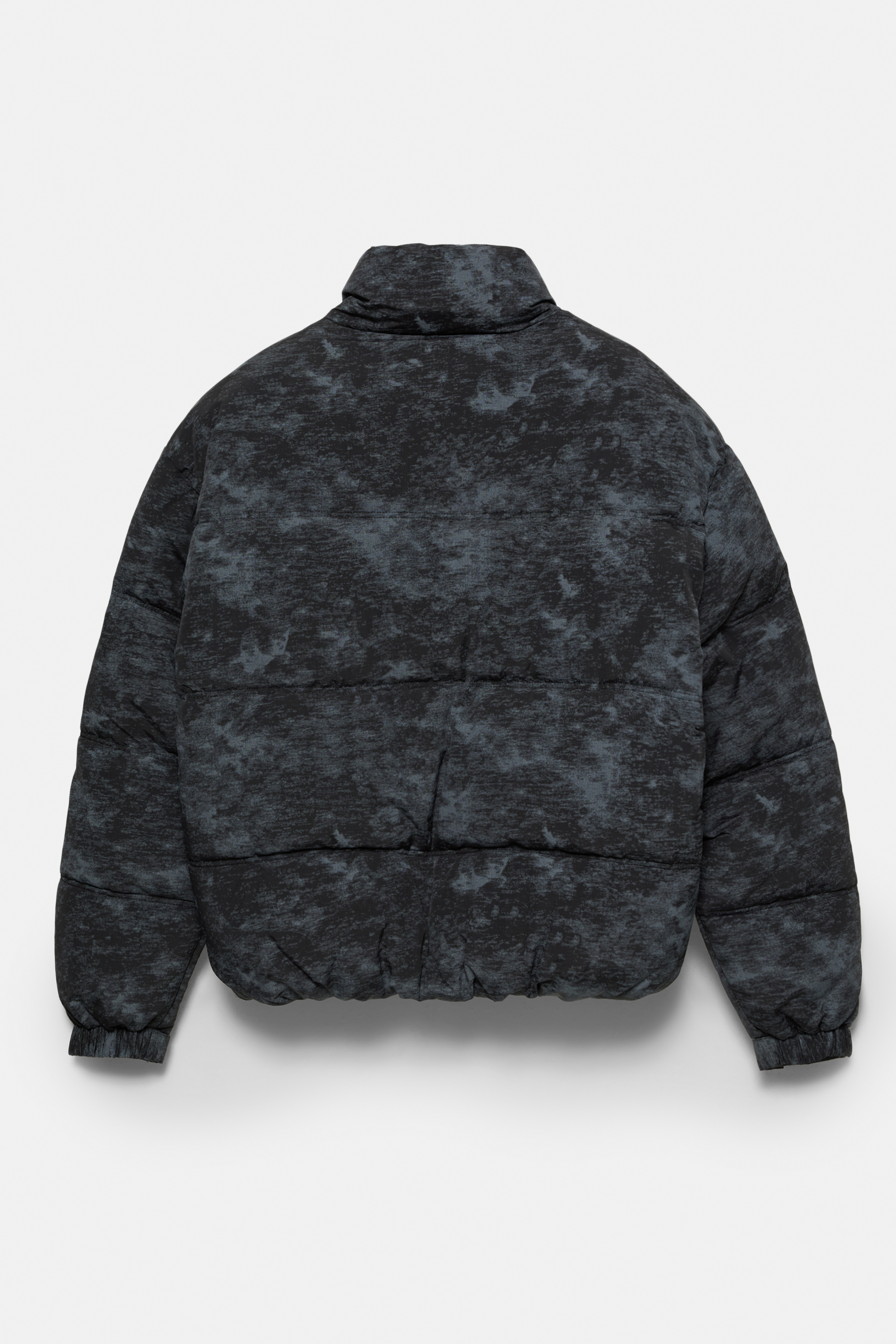 Tie-dye puffer jacket