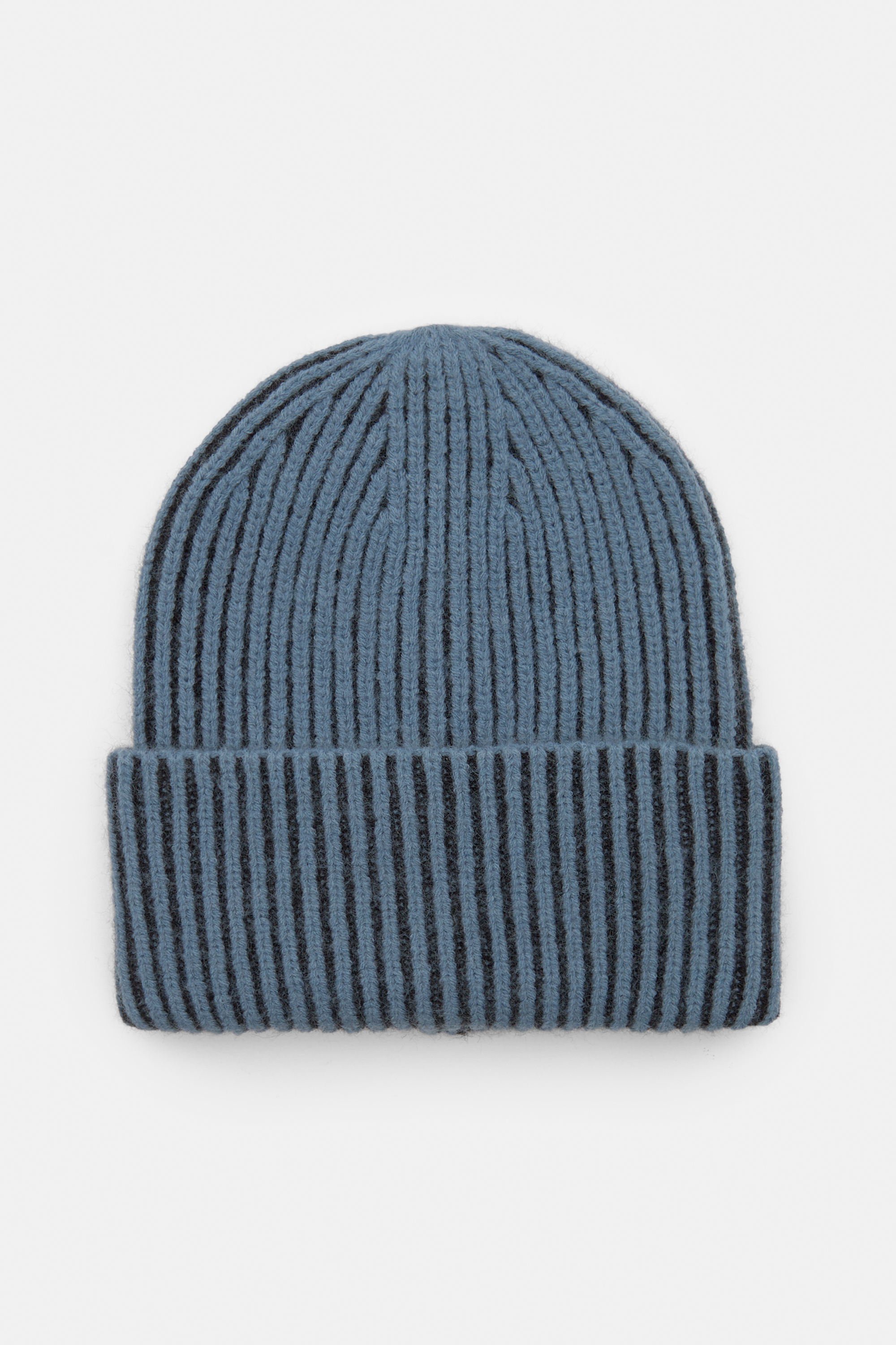Contrast knit beanie
