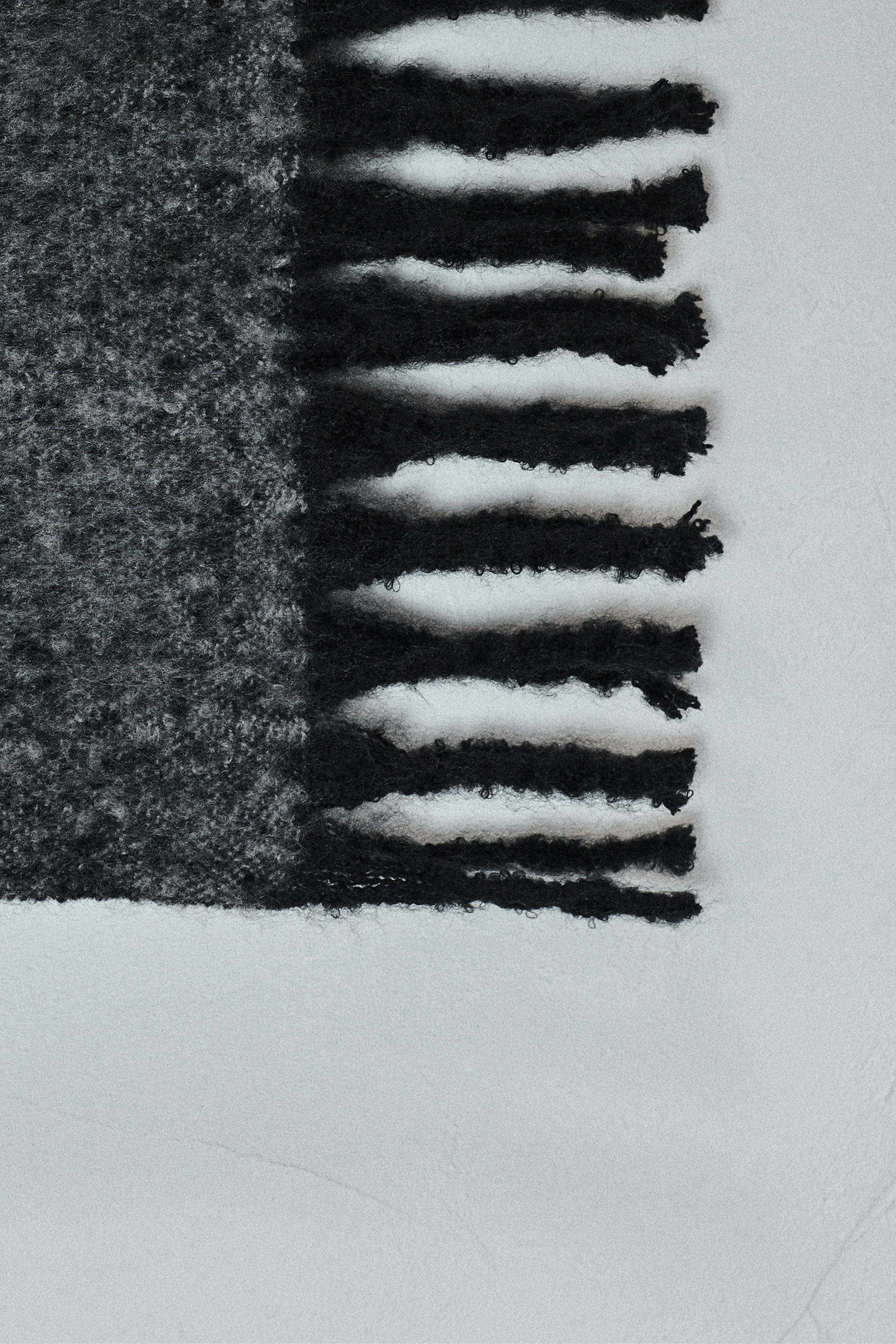 Sciarpa righe frange