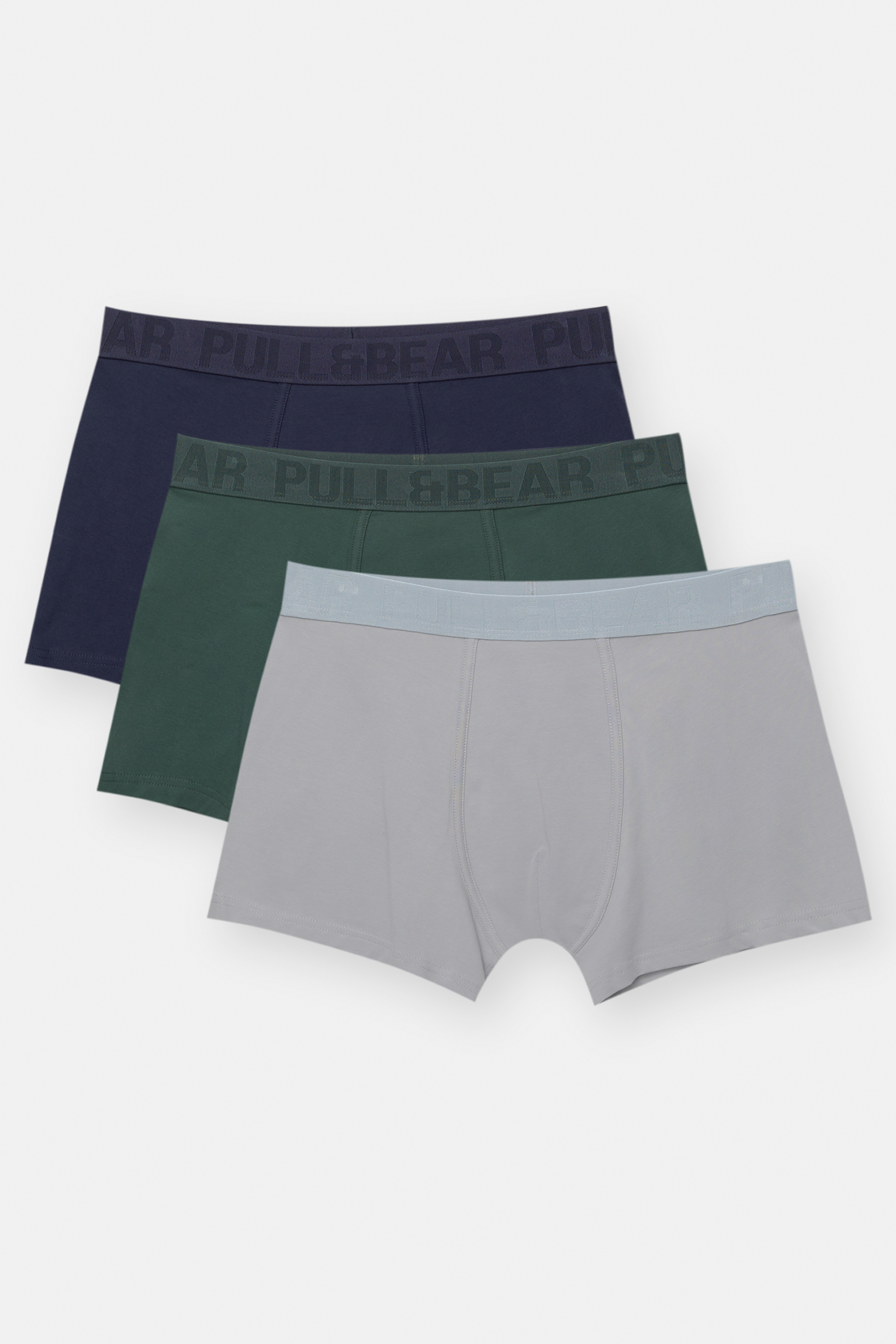 Pull&Bear logodun boxerrak, 3ko pack-a