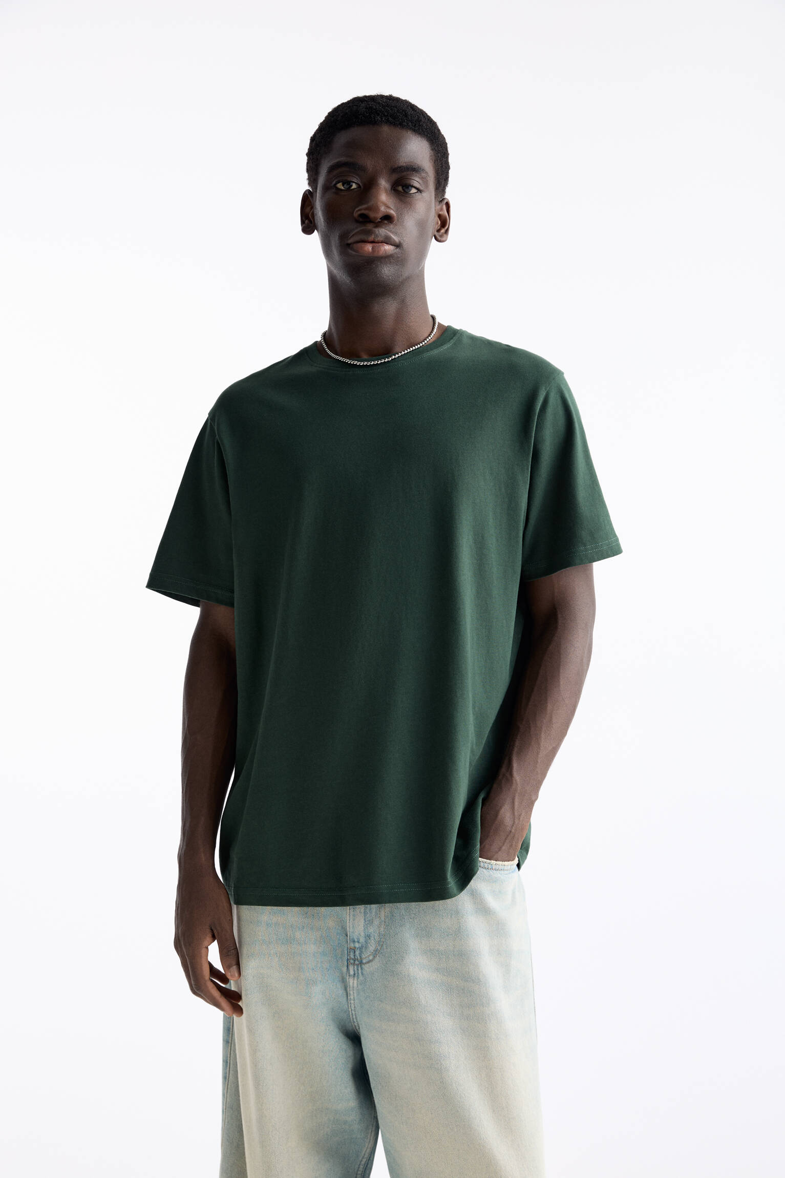 Short Sleeve Regular Fit T shirt Pull bear short-sleeve-regular-fit-t-shirt-pull-bear