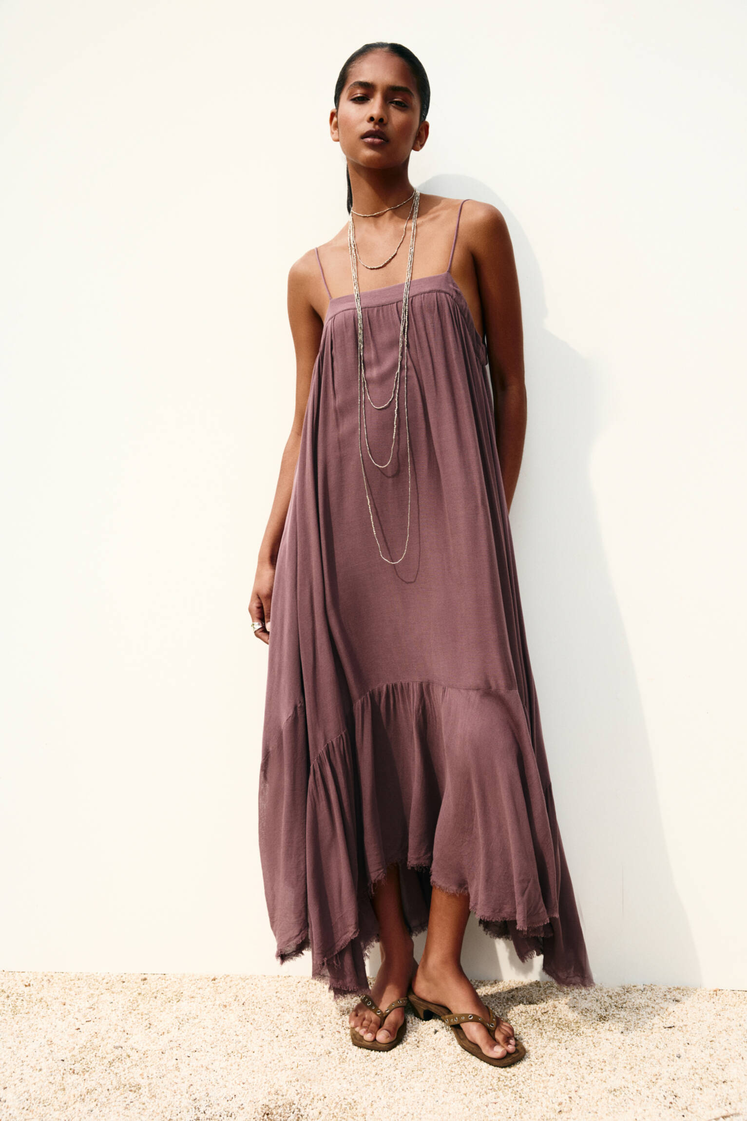 Leather embellished heeled sandals