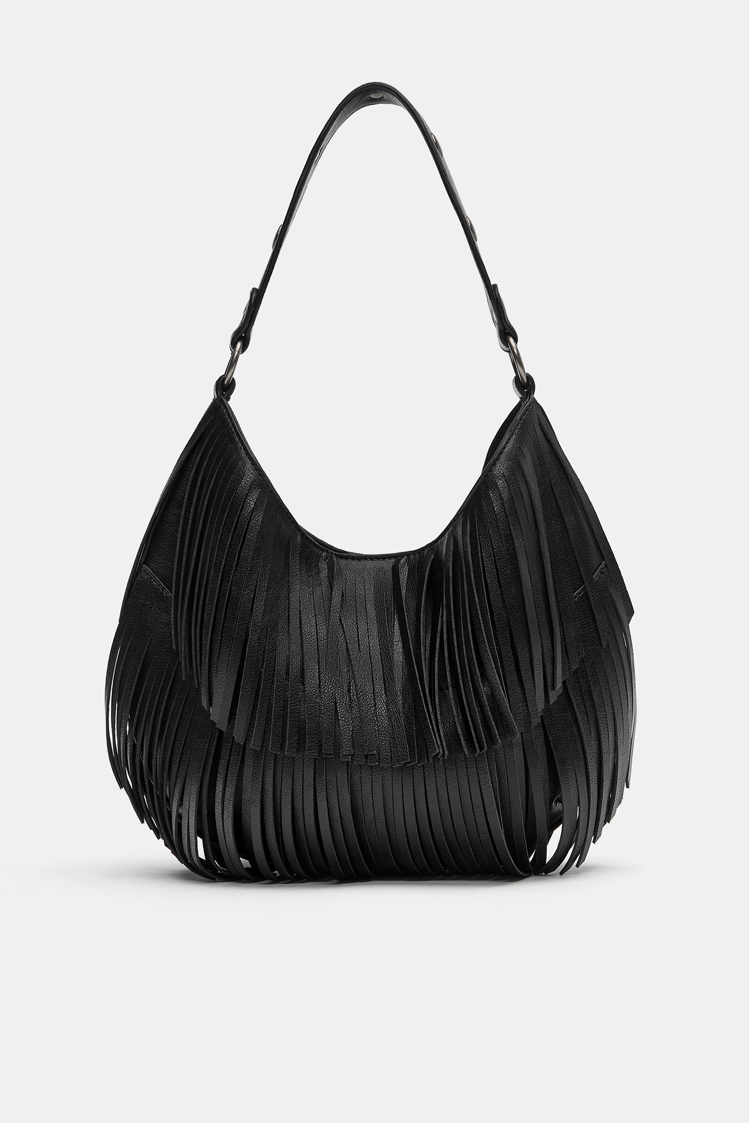 Fringe shoulder bag