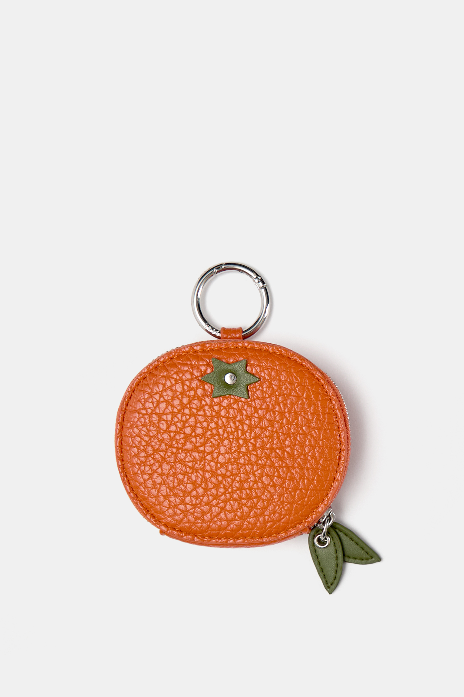 Orange purse charm