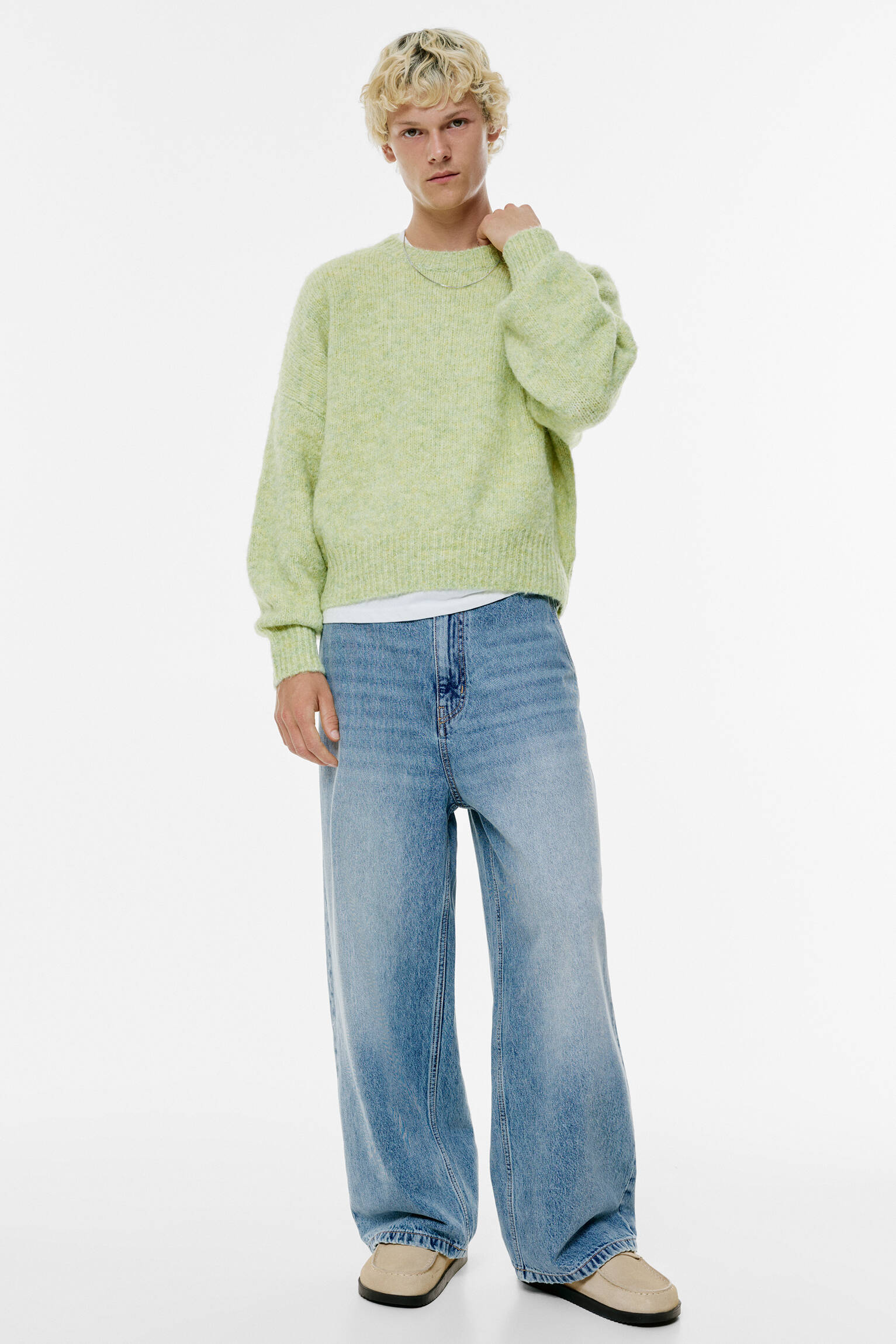 Sabots masque en cuir - pull&bear