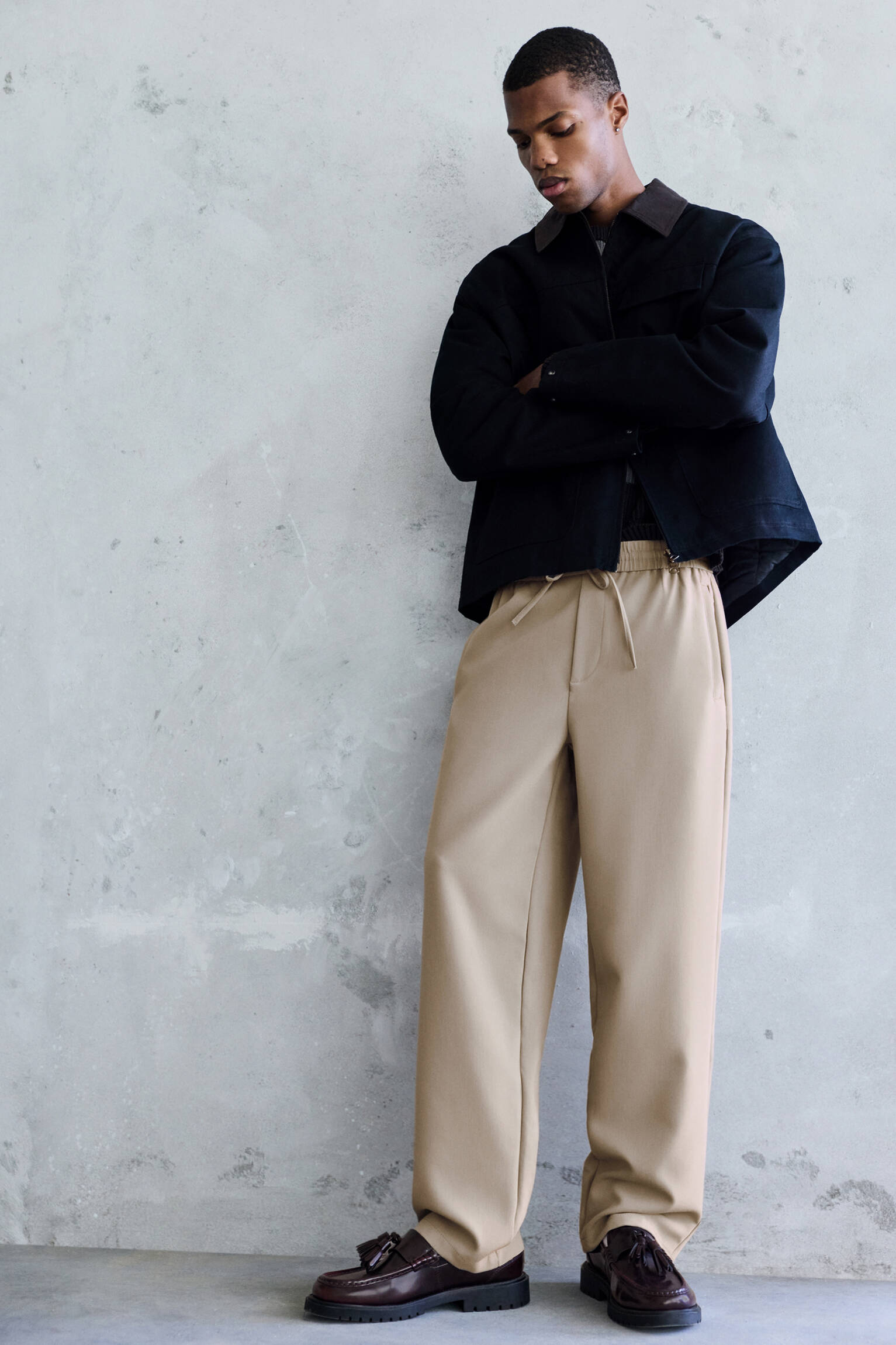 Mocassins volume à pampilles - pull&bear