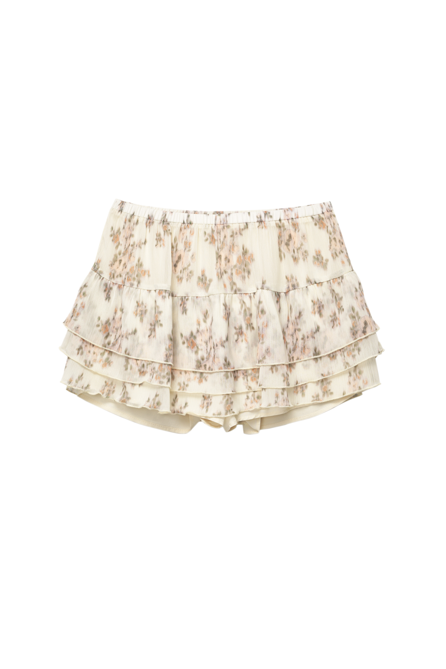 Minigonna A Maglia Con Orlo A Volant - Trendyol, Nero, Poliestere Ed Elastan - Foto 3