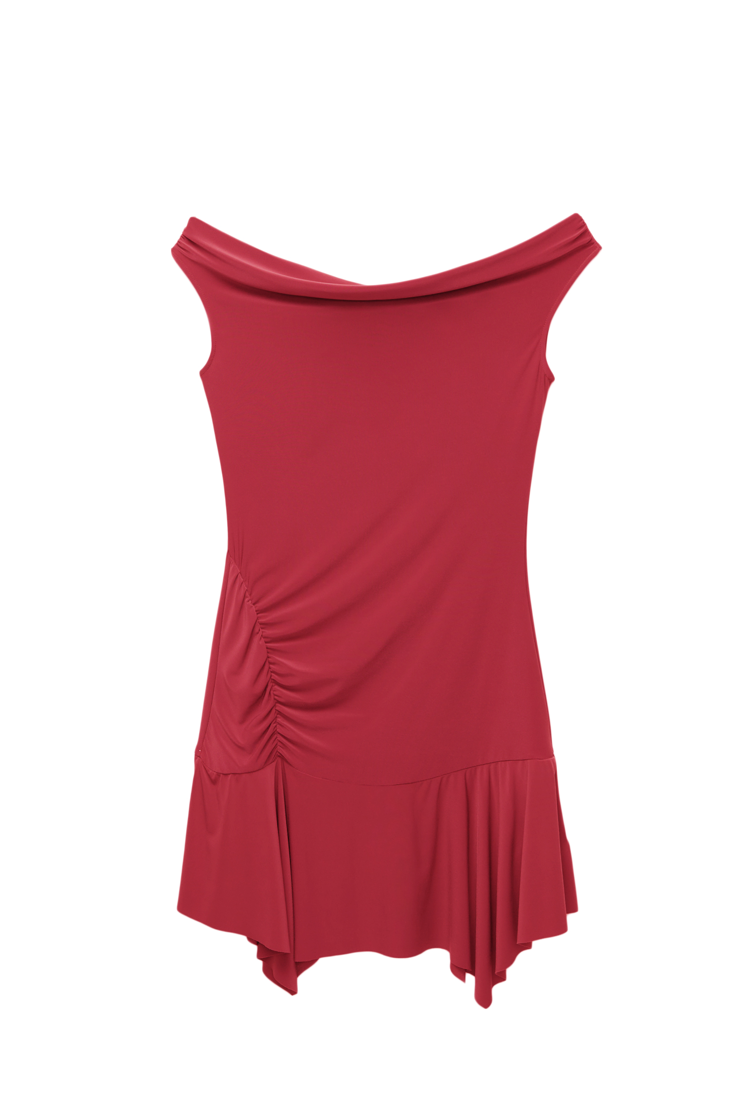 Vestido Corto Vestidos Primavera Pull And Bear Vestido Asimetrico