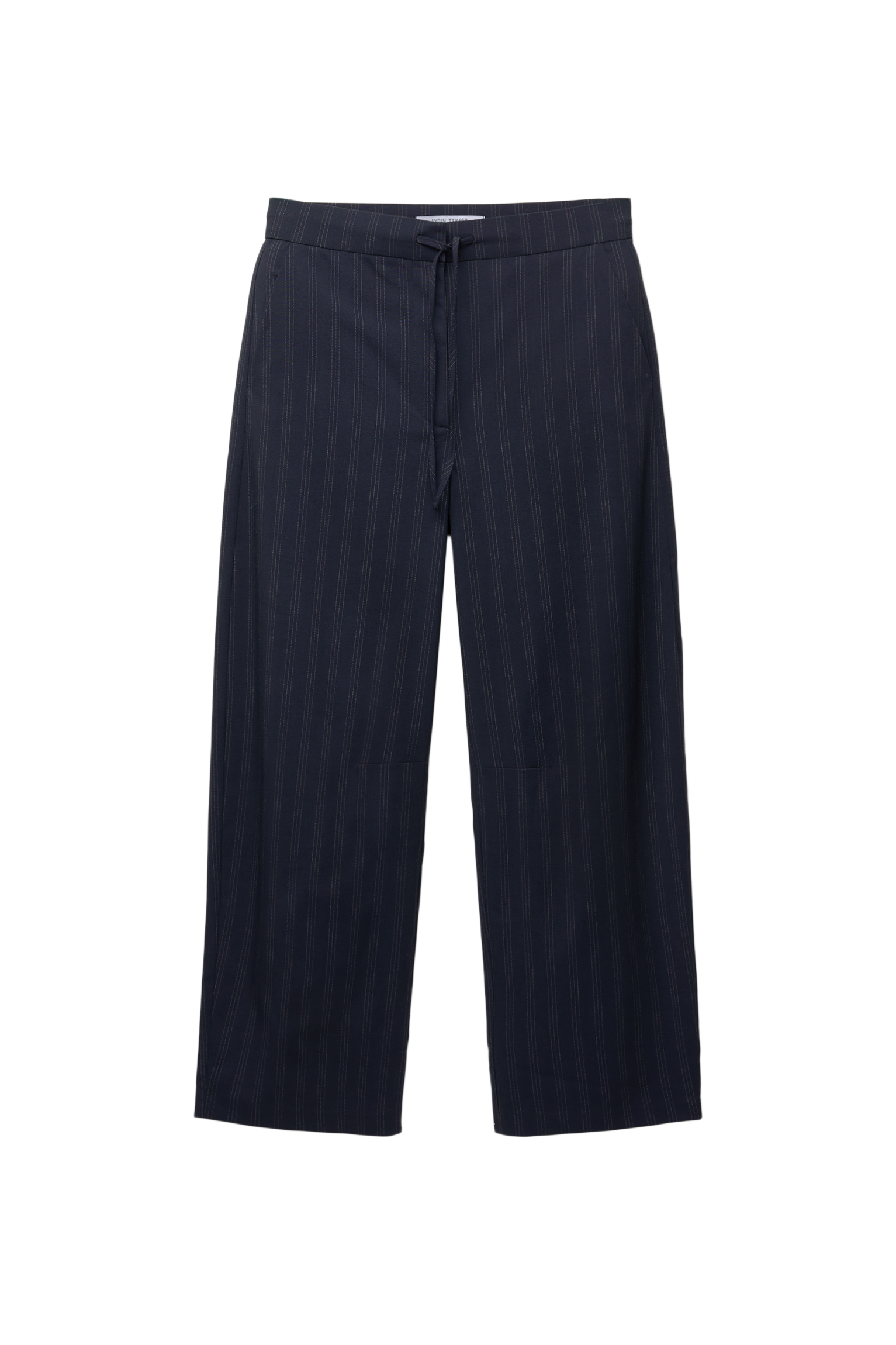 Street One Pantaloni Donna A Righe Con Vita Alta E Tasche - Gamba Dritta, Tessuto Elasticizzato