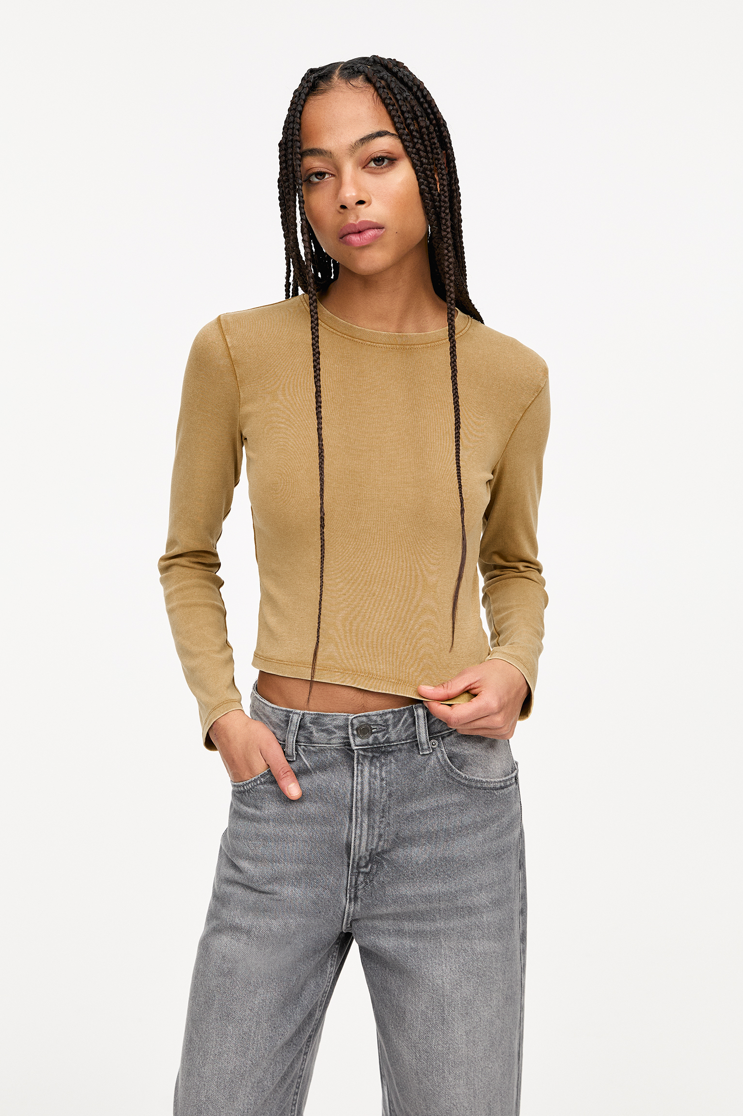 T-shirt Femme à Manches Longues Interlock A Personnaliser