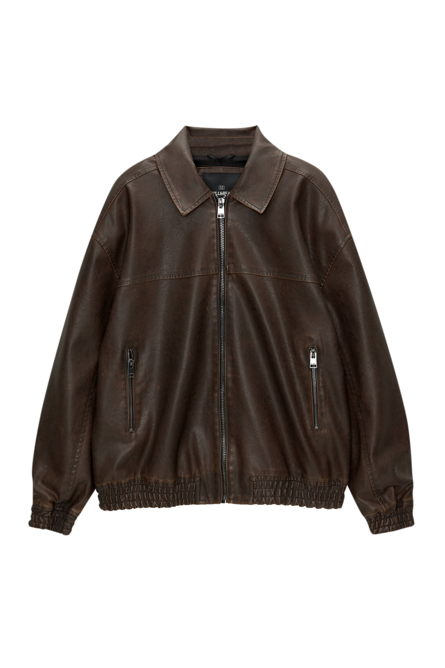 Faux leather bomber Jacket
