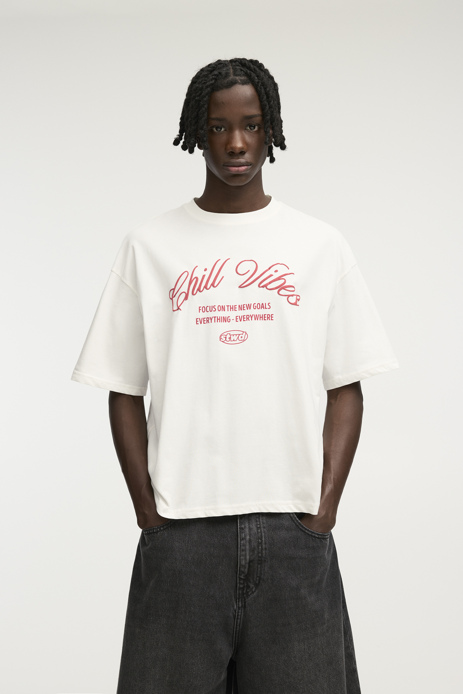 T-shirt Homme Pull&Bear Noir – Motif Graphique Musique – Taille L – Très Bon état