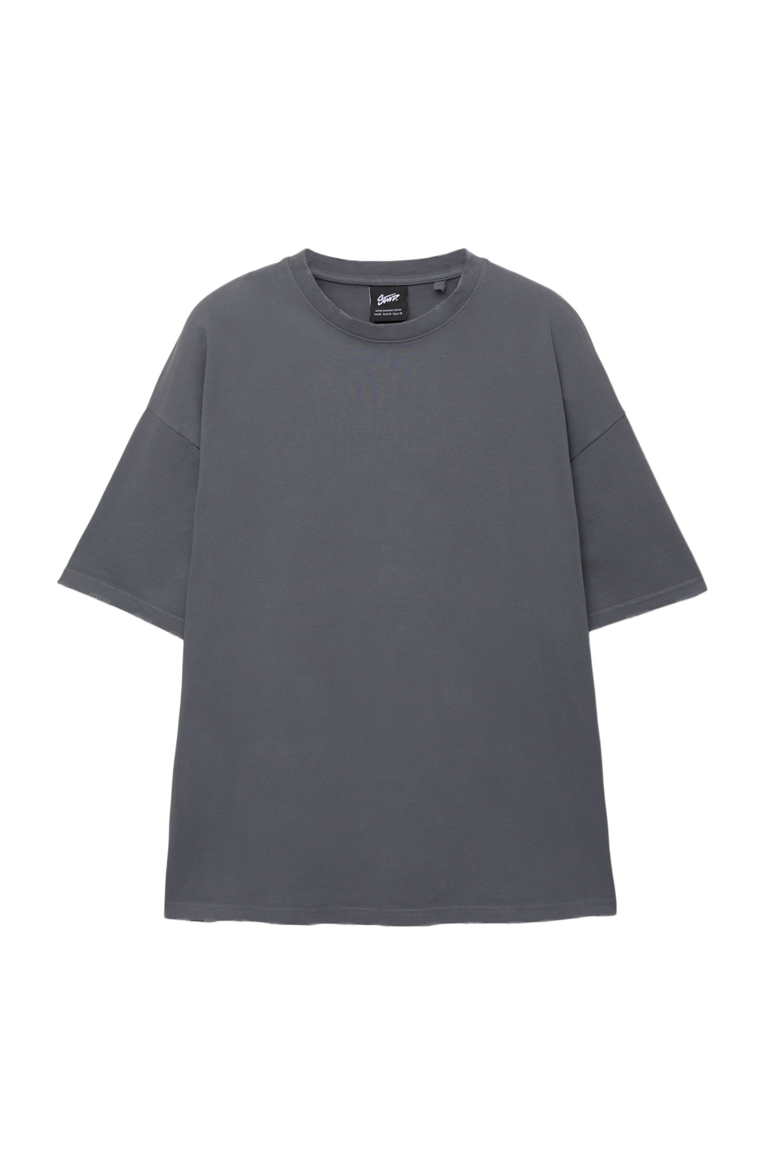 STHUGE Maglietta Raglan Neon Print T-Shirt, Bianco Neve, XL Uomo