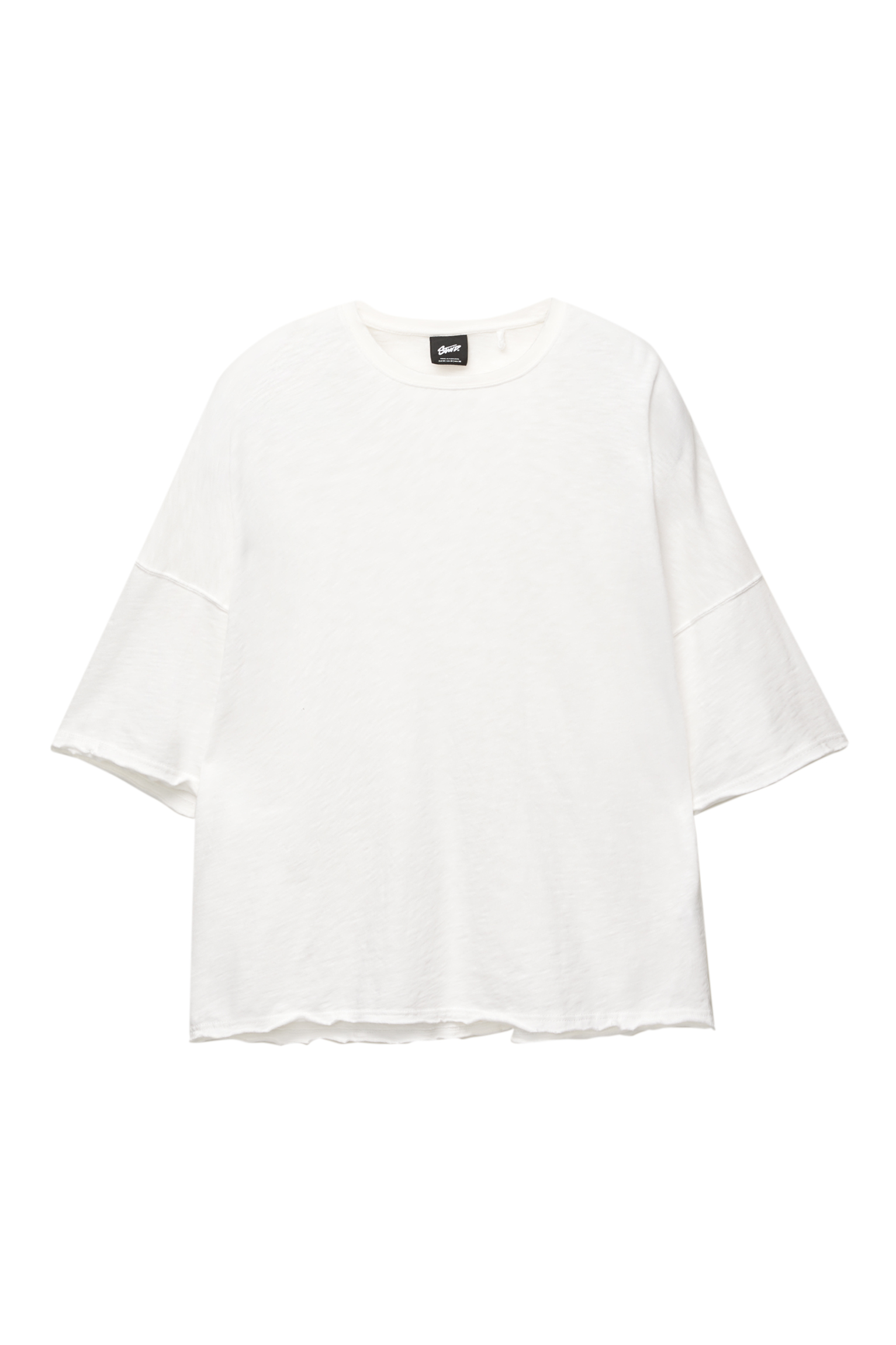 T-shirt manches courtes boxy uni