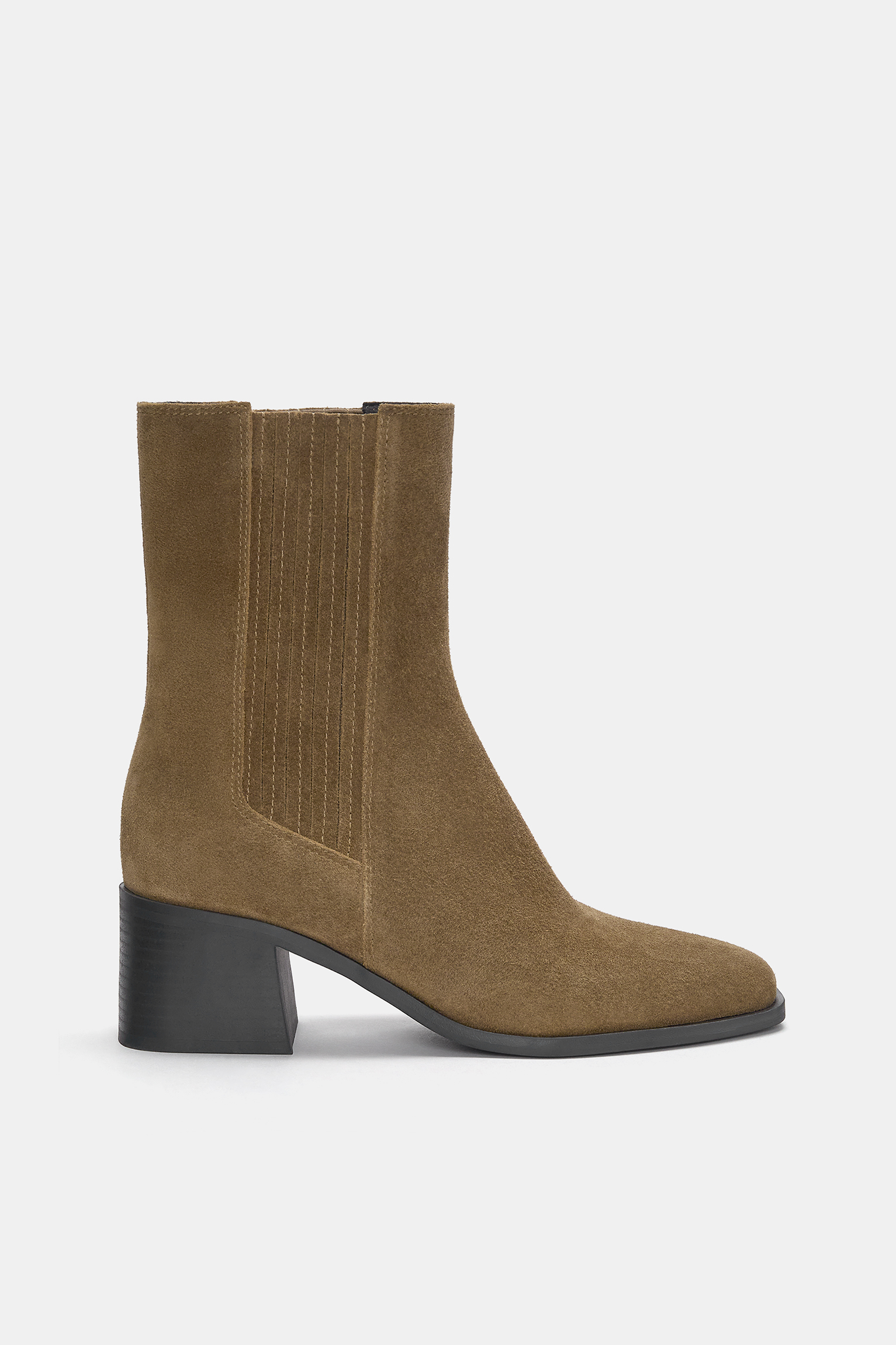 Bottines en cuir oliva marron Mephisto | La Redoute