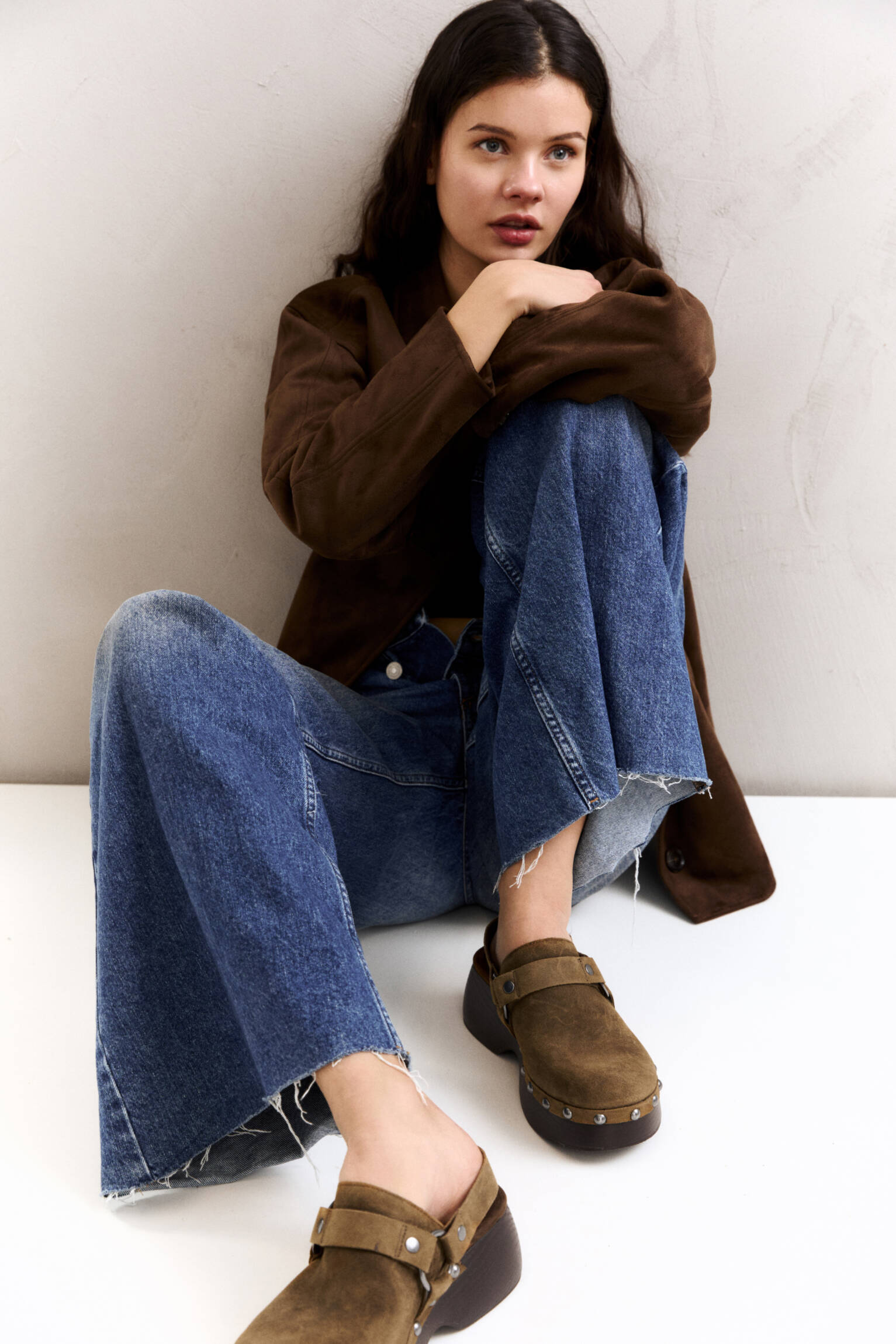 Sabots avec boucle en cuir