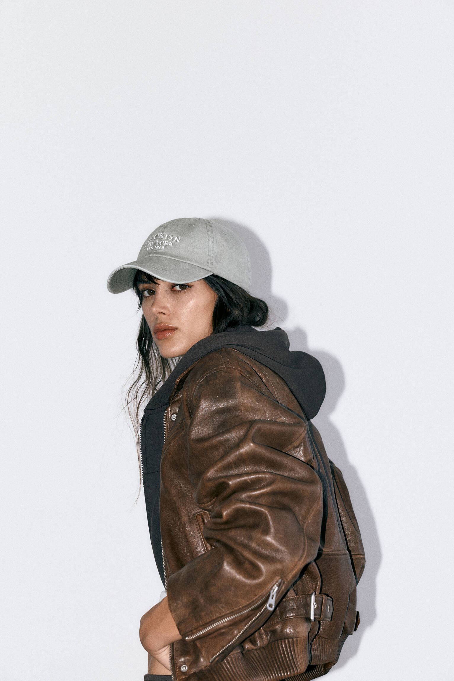 Brooklyn işlemeli şapka - Görsel 9