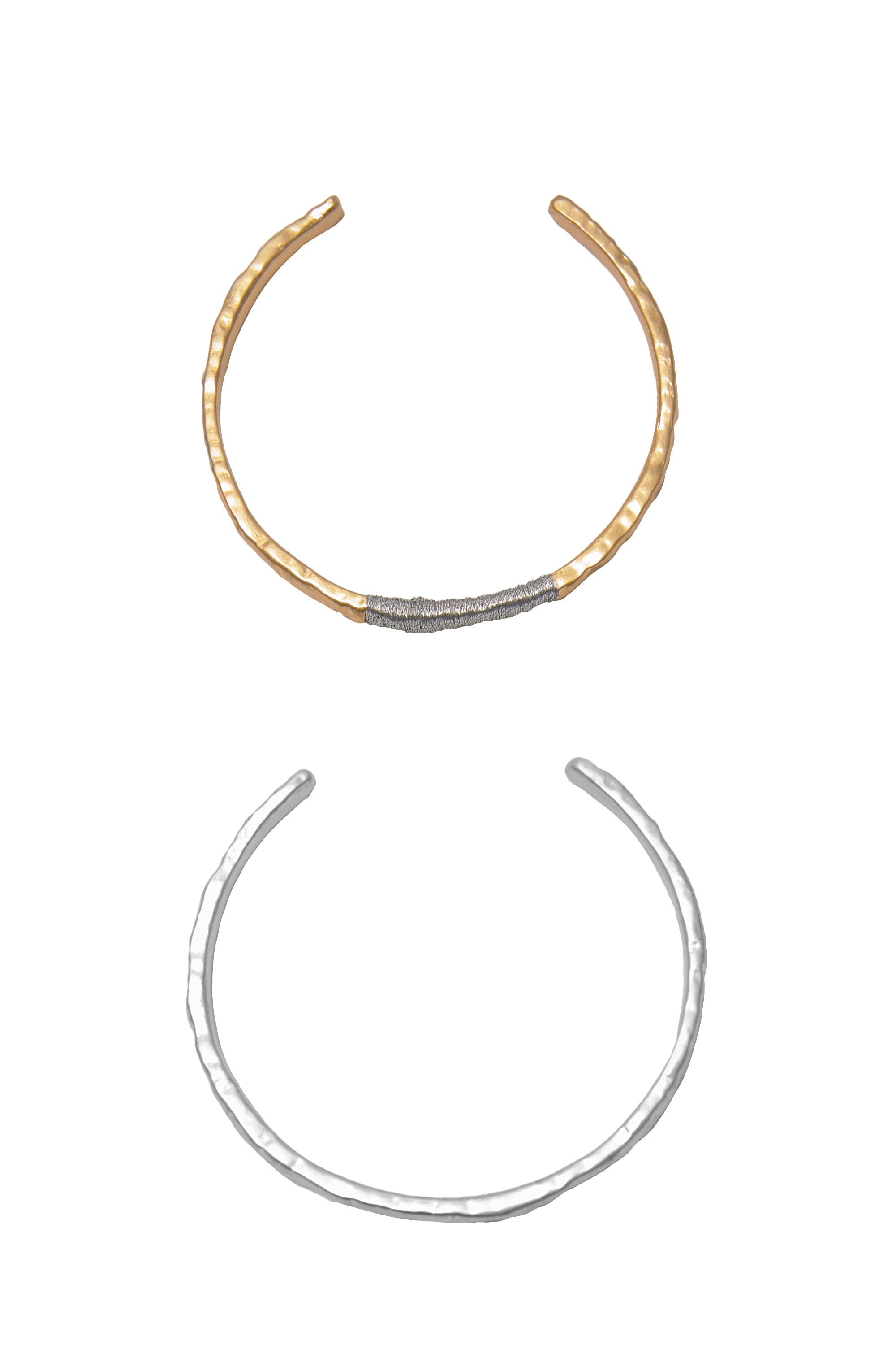 Pack of 2 textured bracelets