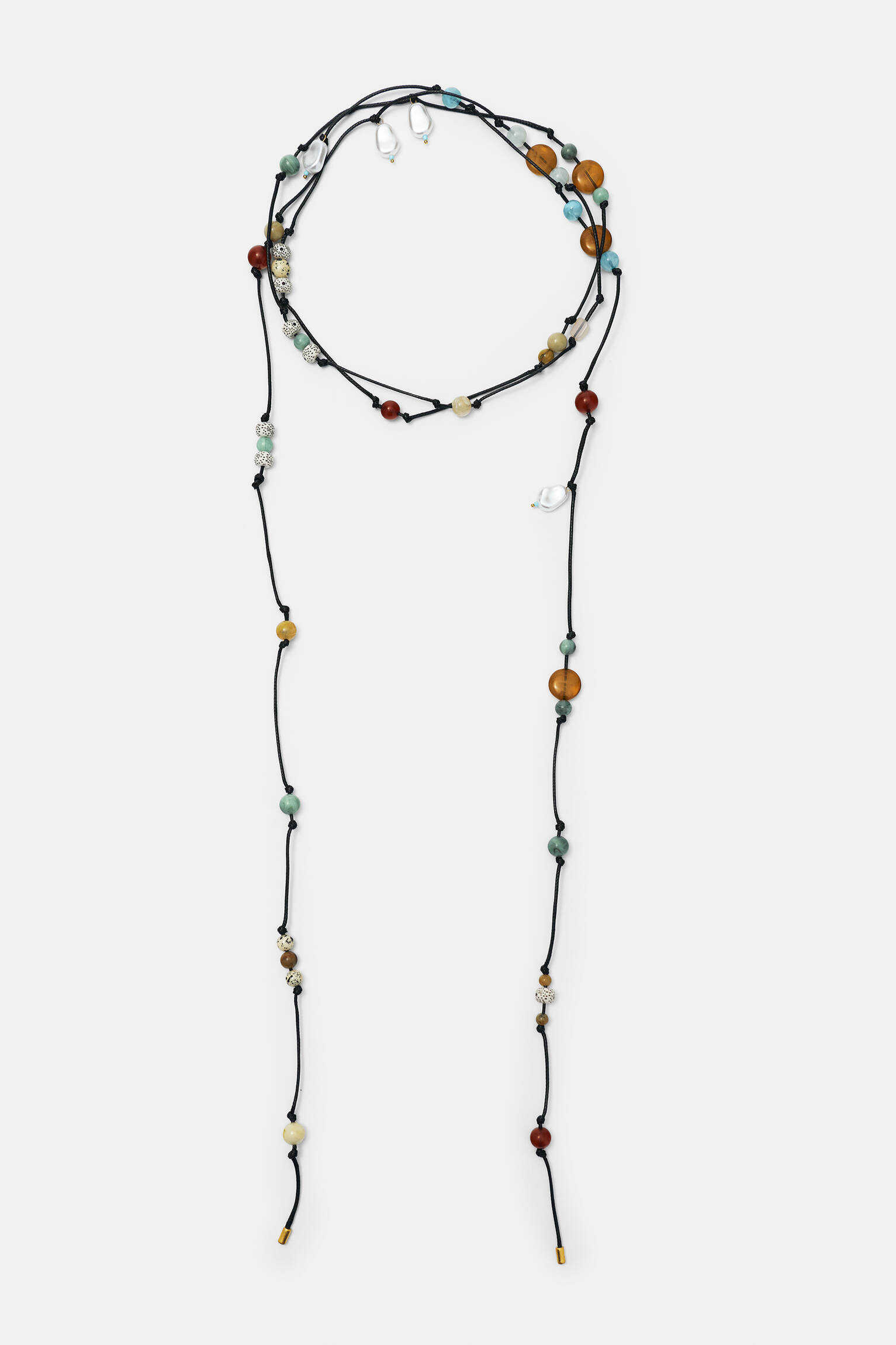 Uzun taşlı kolye - Görsel 9