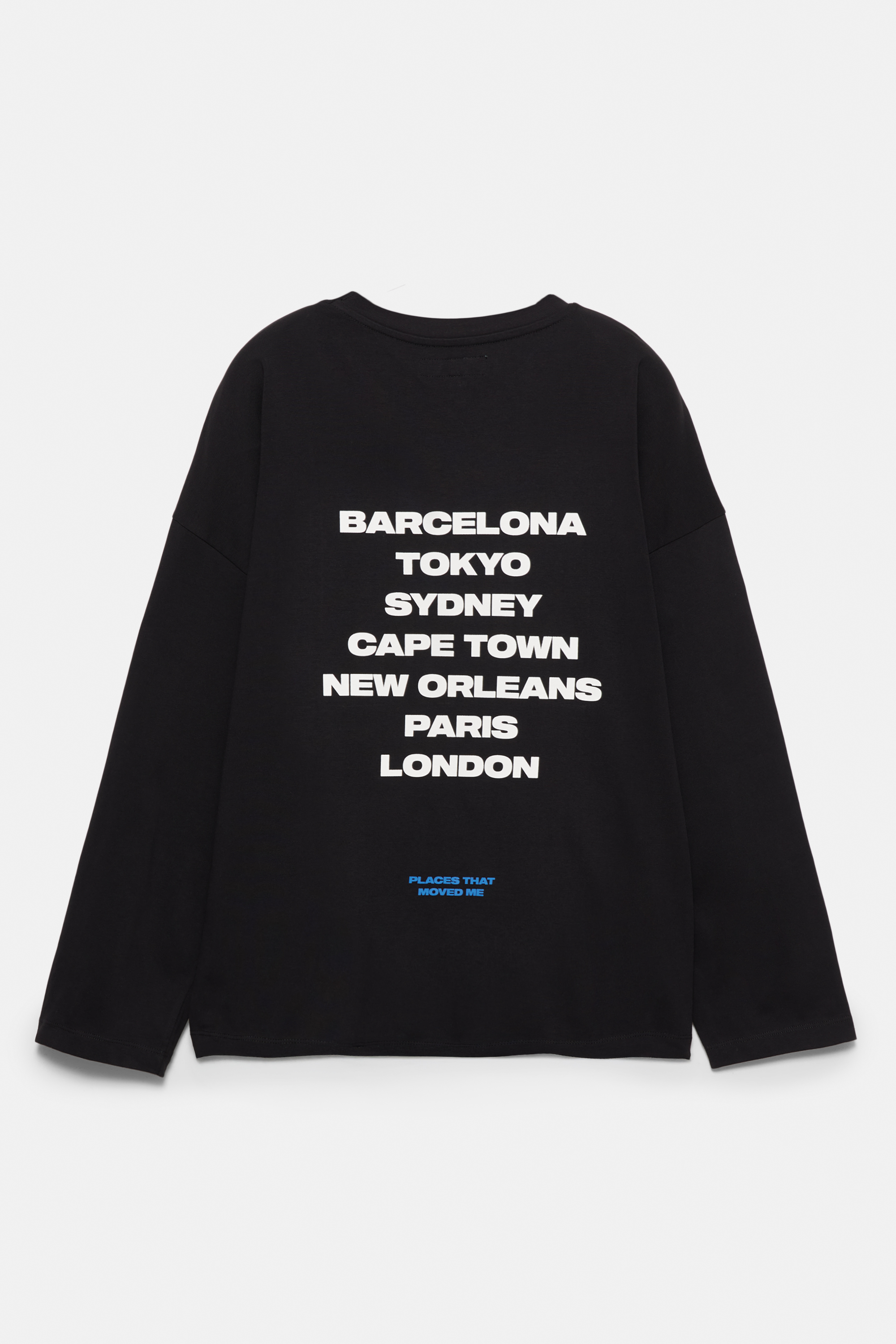 T-shirt met stedenprint