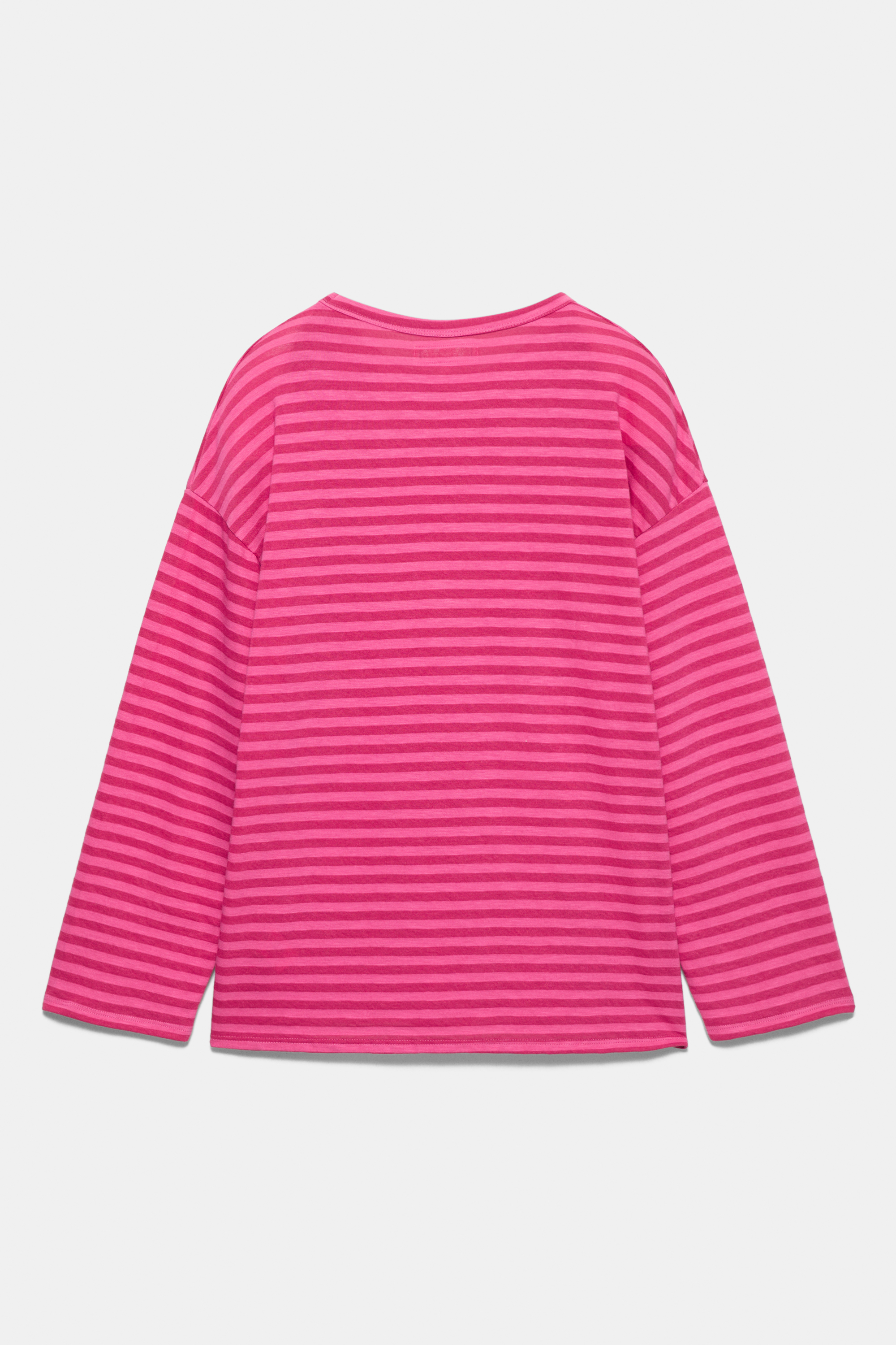 Pink striped T-shirt