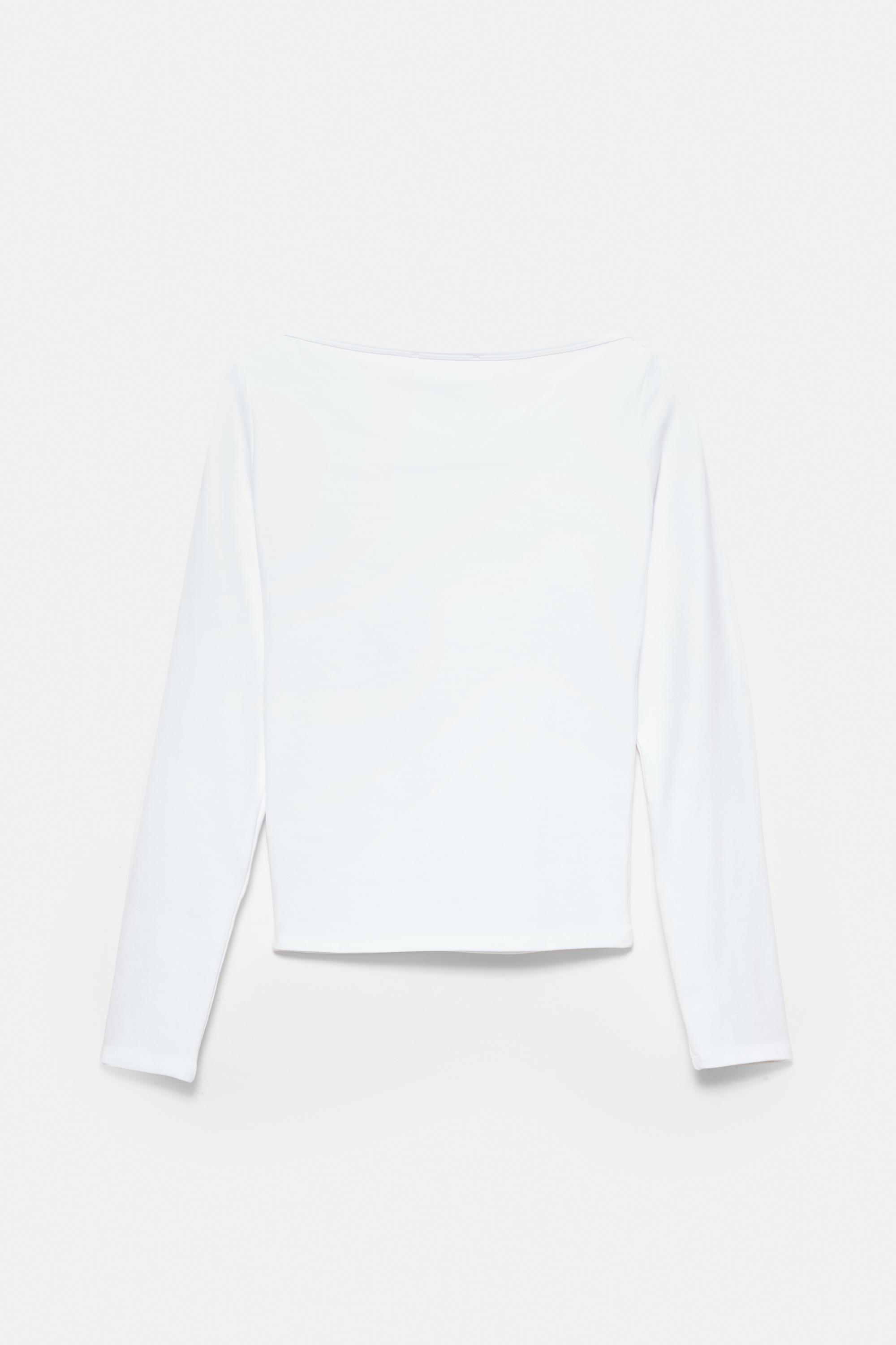 T-shirt met lange mouw en boothals