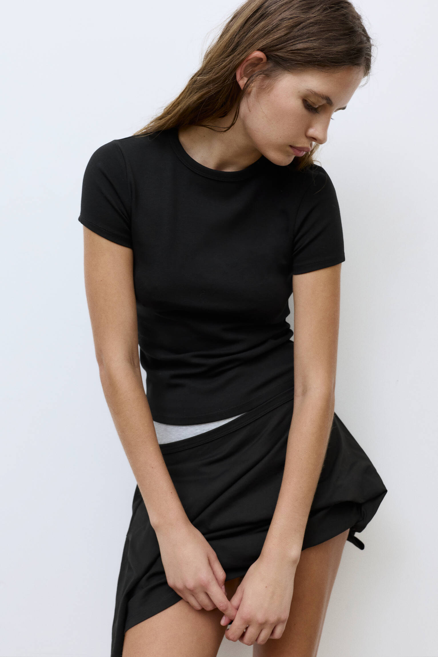 Maglietta aderente a maniche corte - Pull&Bear Italy