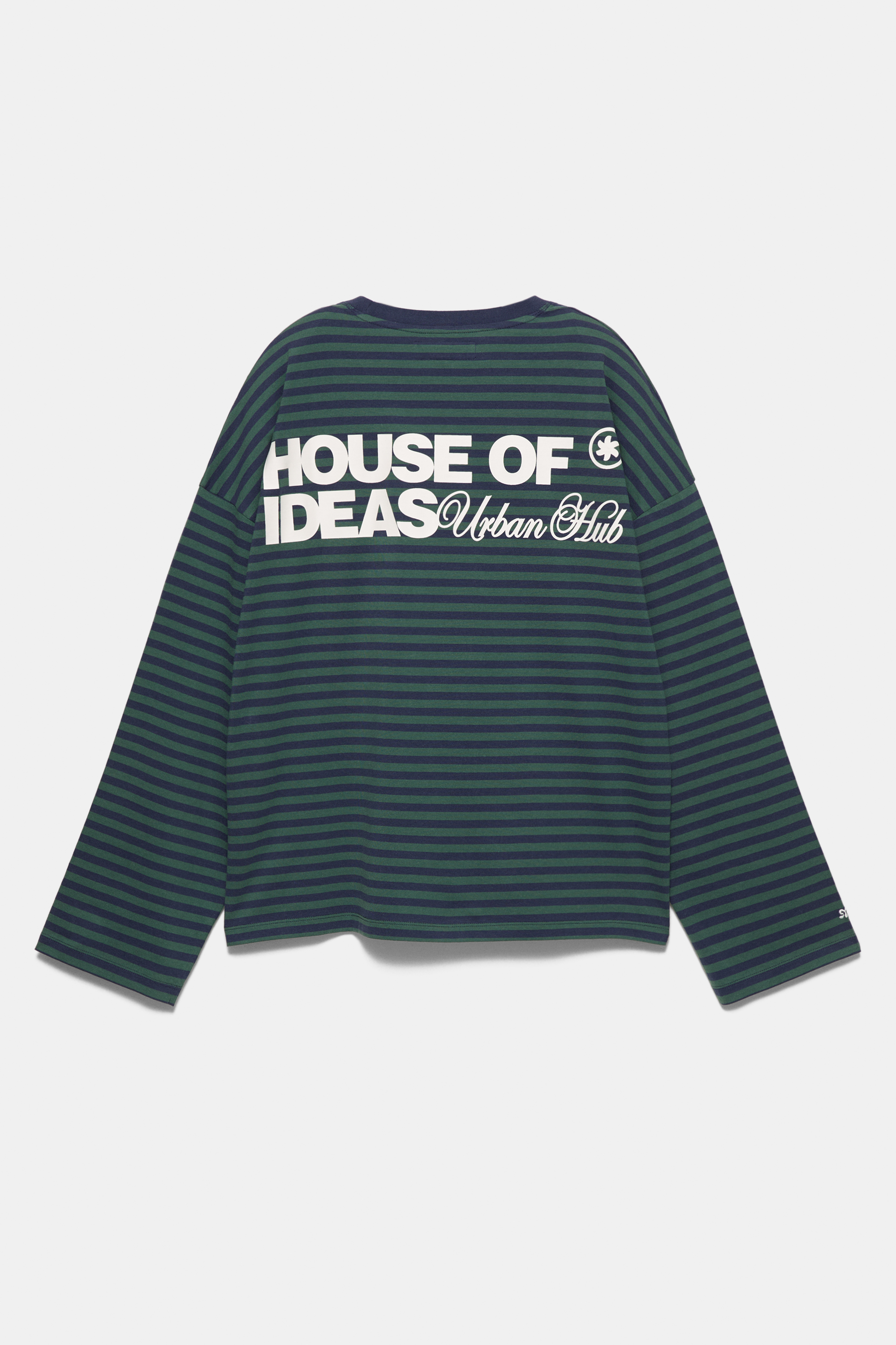 Striped T-shirt with text