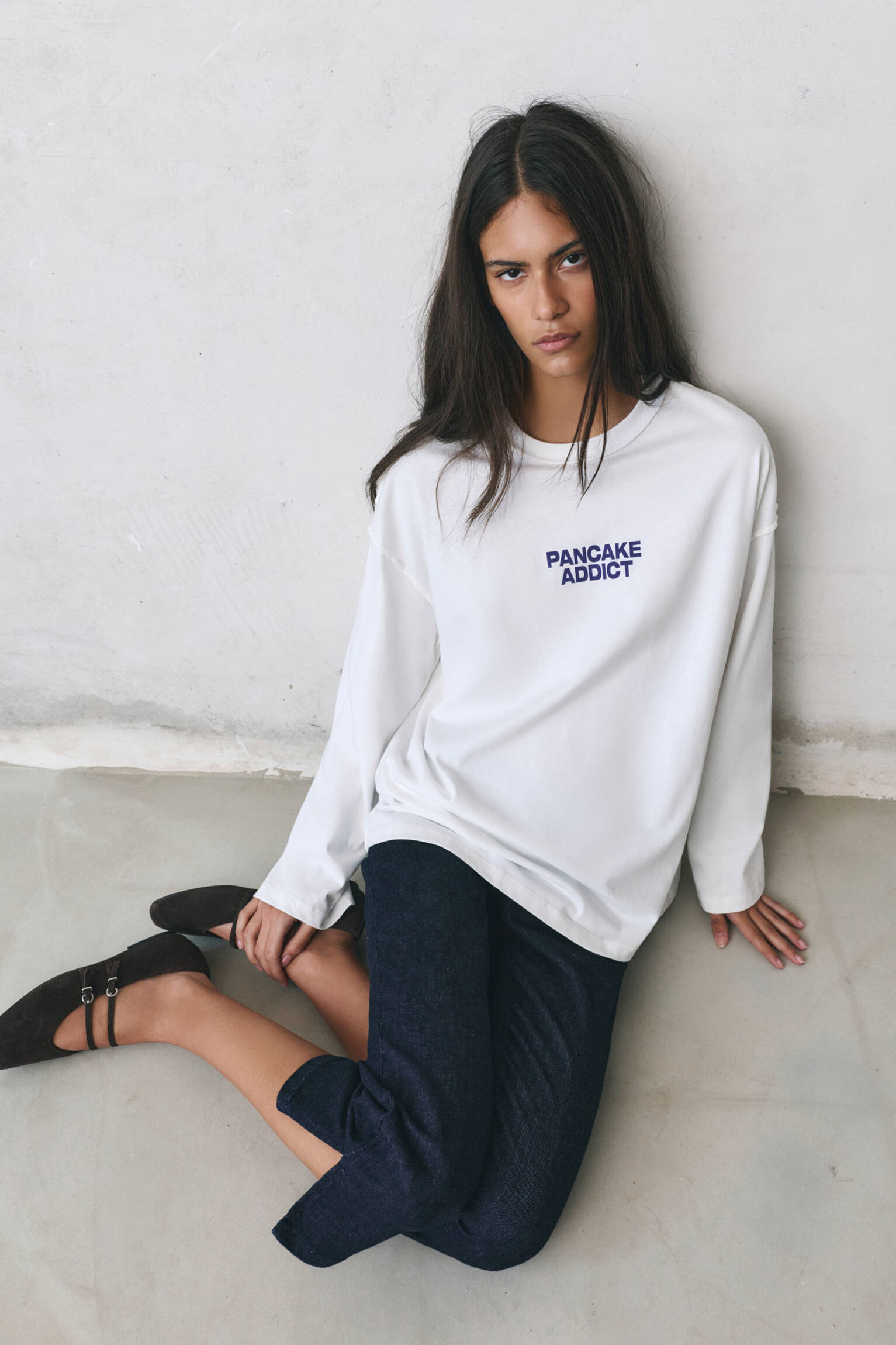 Pancake grafik baskılı t-shirt - Görsel 20