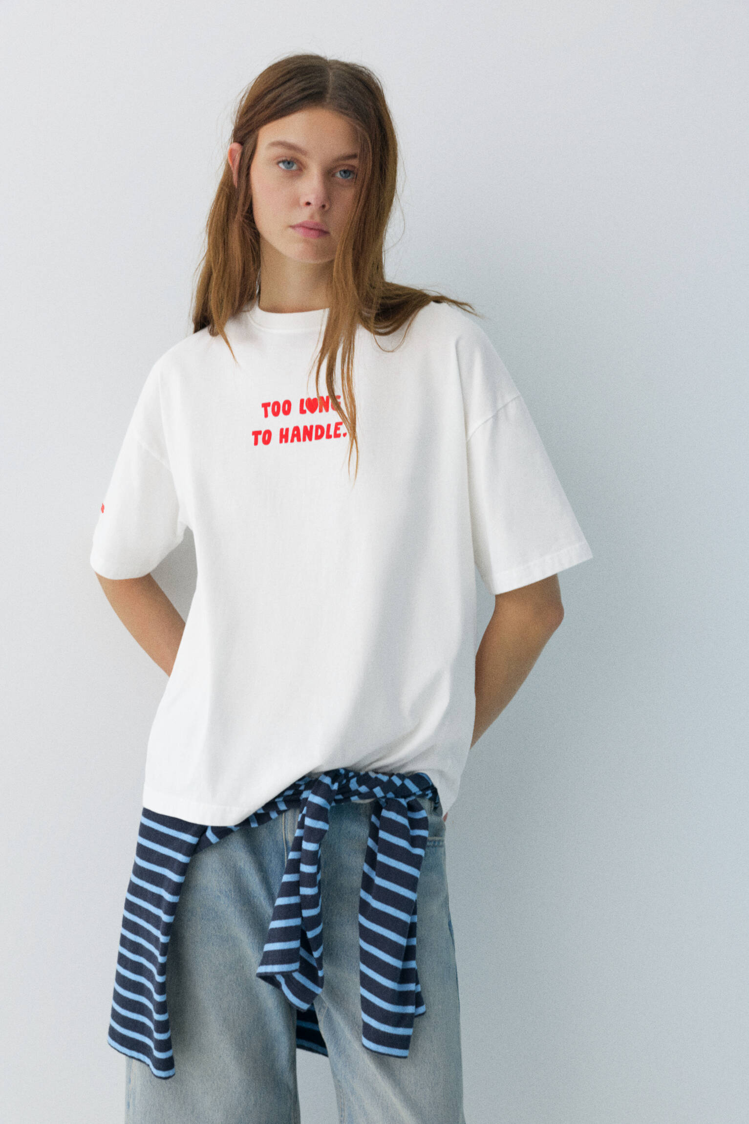 Köpek grafik baskılı ve yazılı t-shirt - Görsel 16