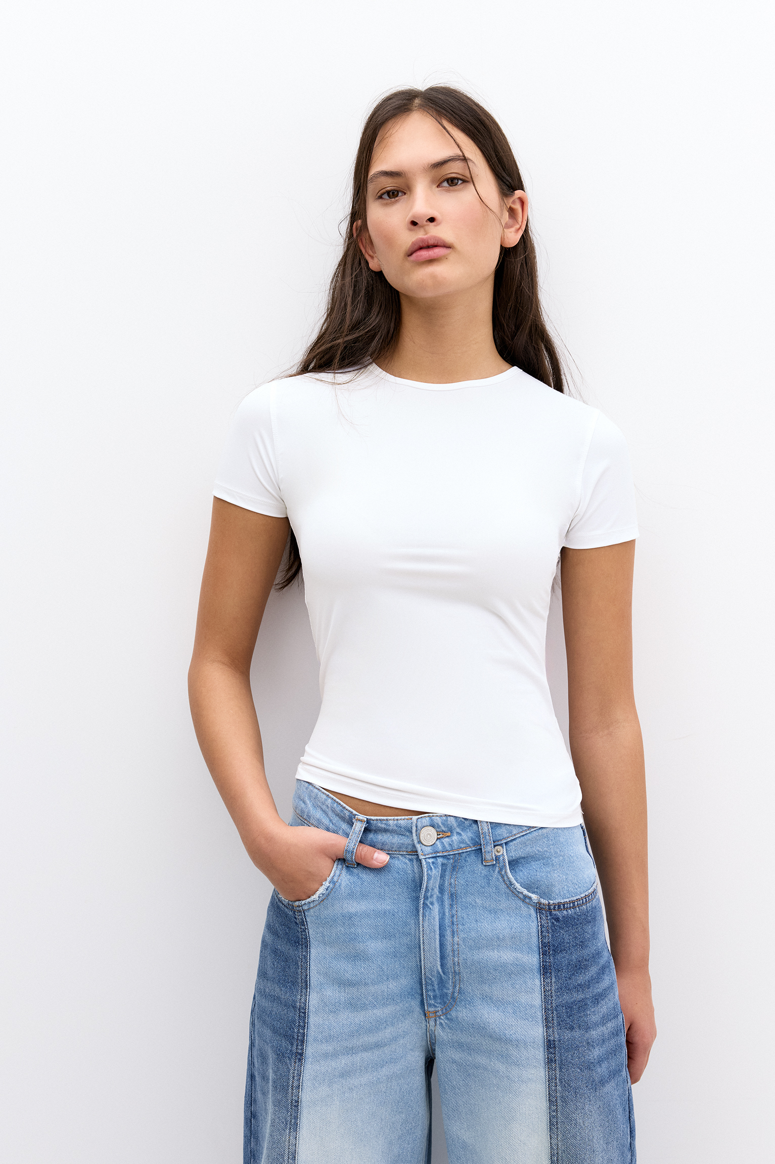 T-shirt en polyamide à manches courtes