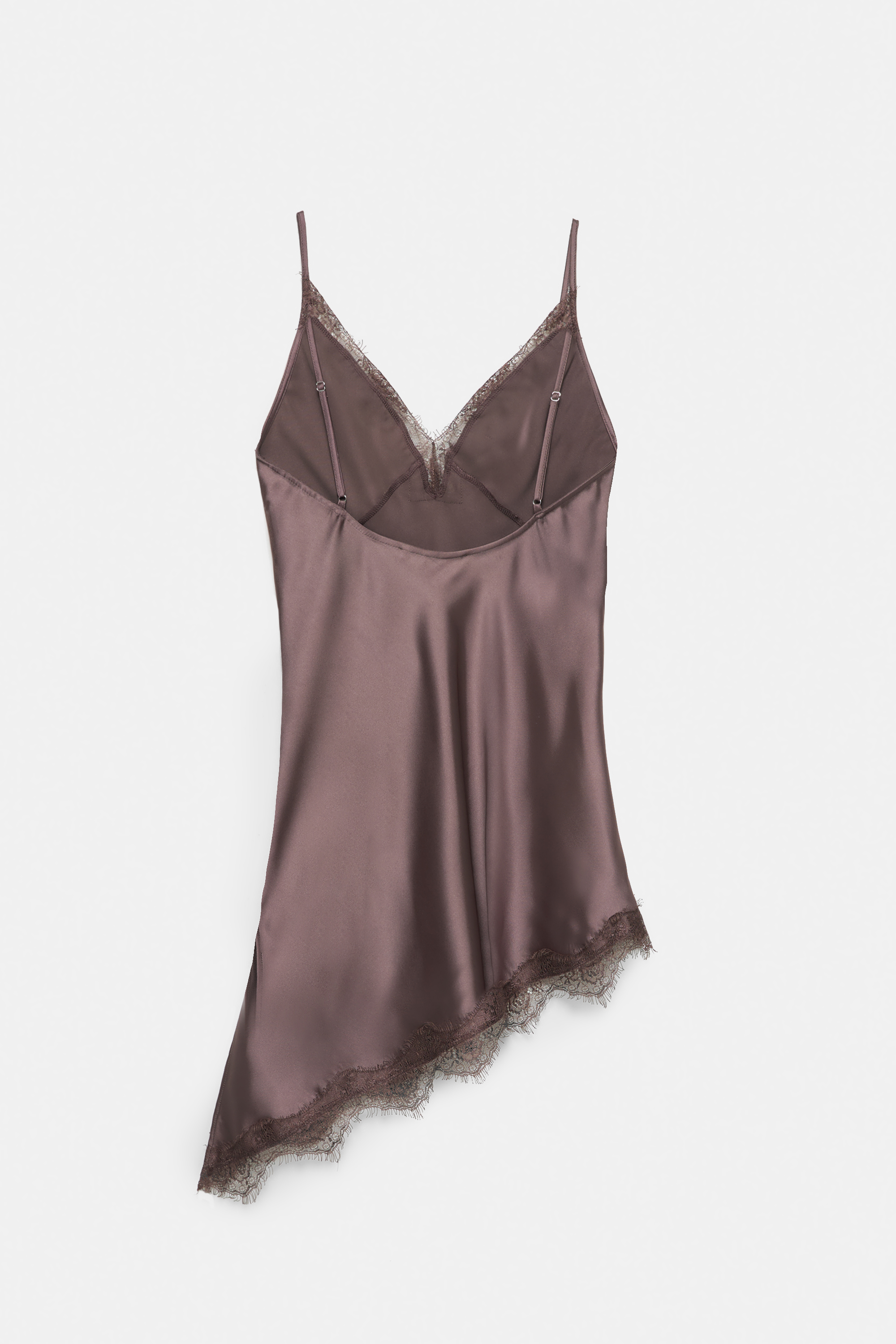 Asymetrický čipkovaný živôtikový top